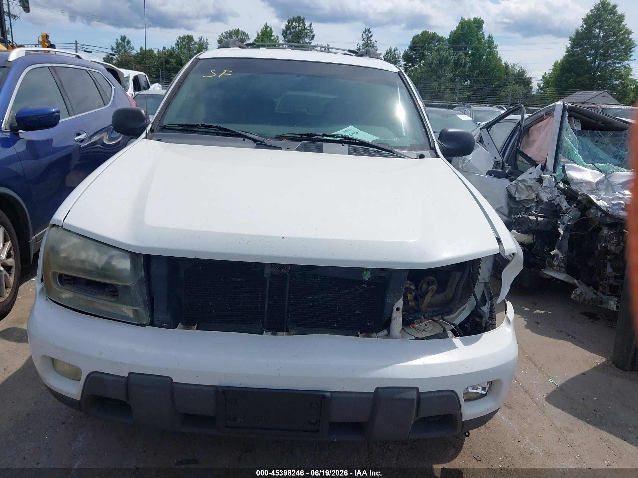 2002 Chevrolet Trailblazer Ext Lt White vin: 1GNET16S726101846