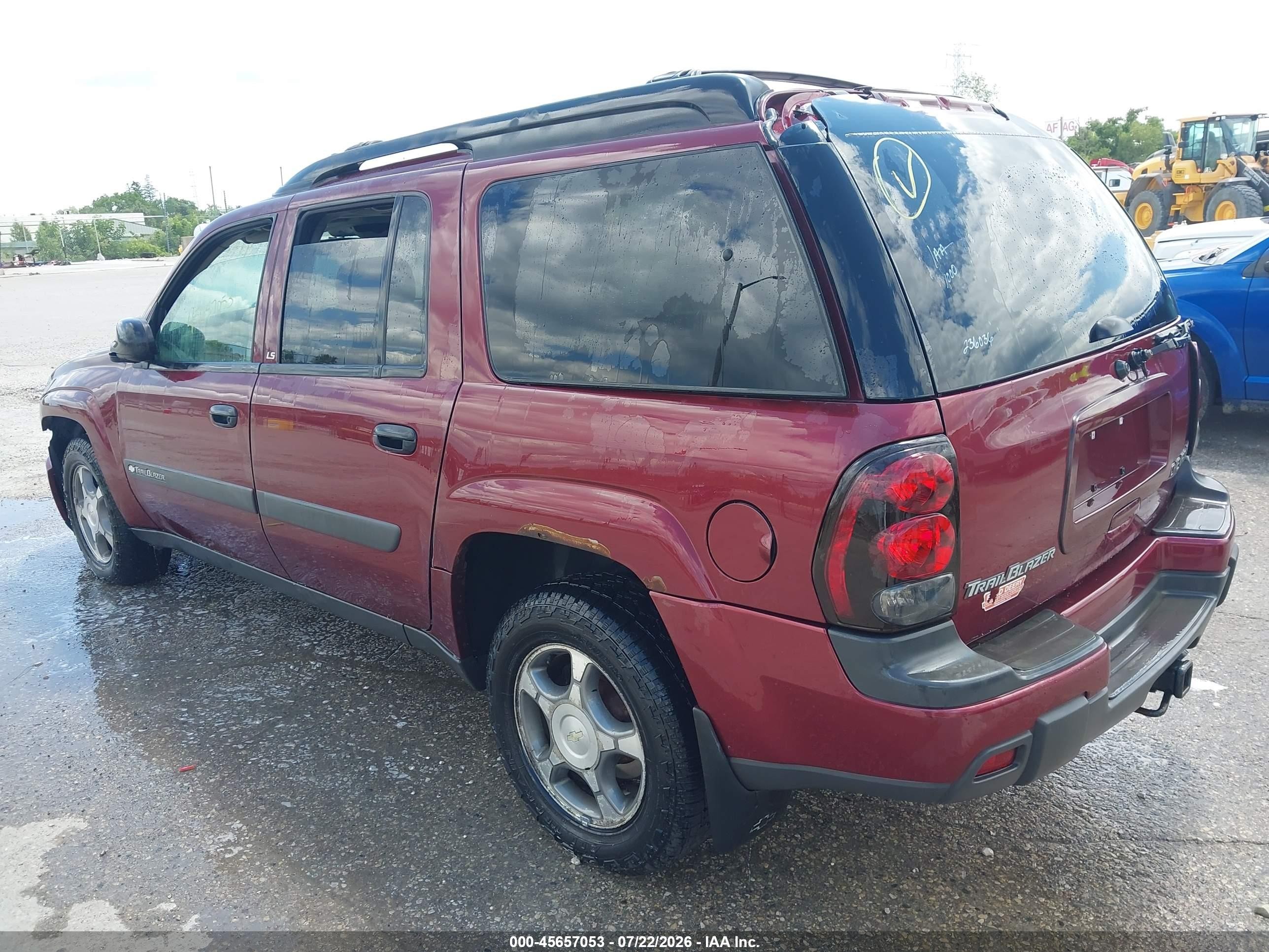 2004 Chevrolet Trailblazer Ext Ls Burgundy vin: 1GNET16S746236036