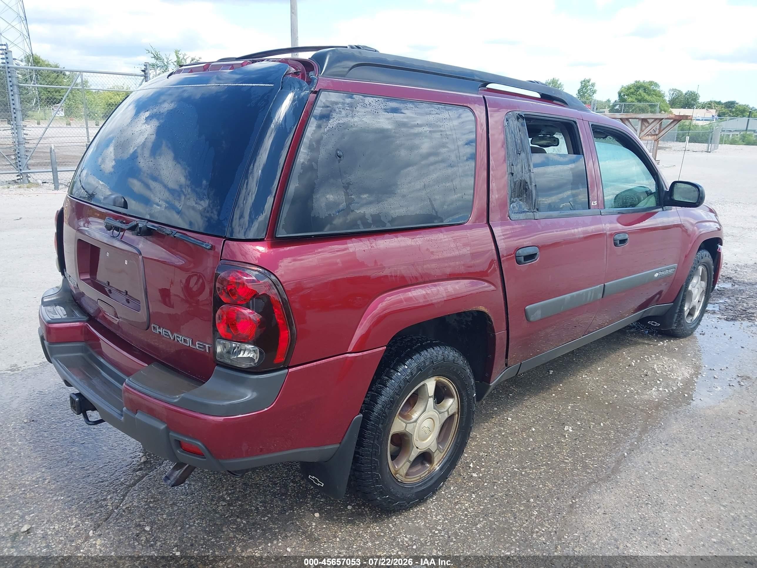 2004 Chevrolet Trailblazer Ext Ls Burgundy vin: 1GNET16S746236036