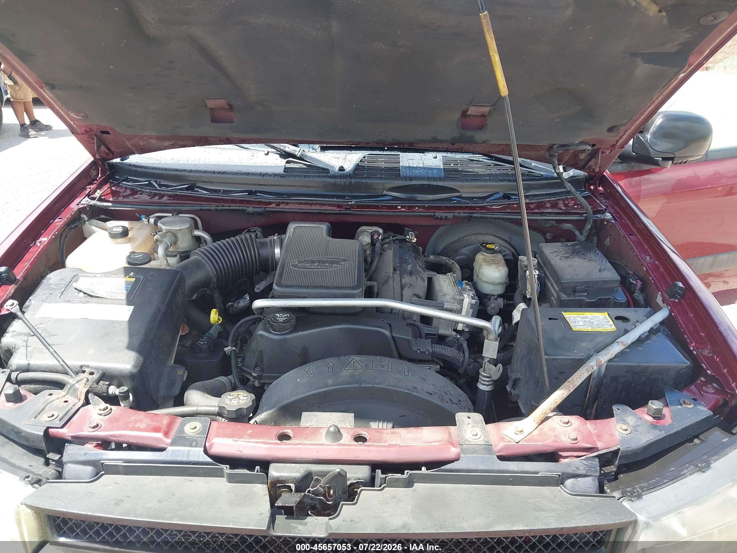 2004 Chevrolet Trailblazer Ext Ls Burgundy vin: 1GNET16S746236036