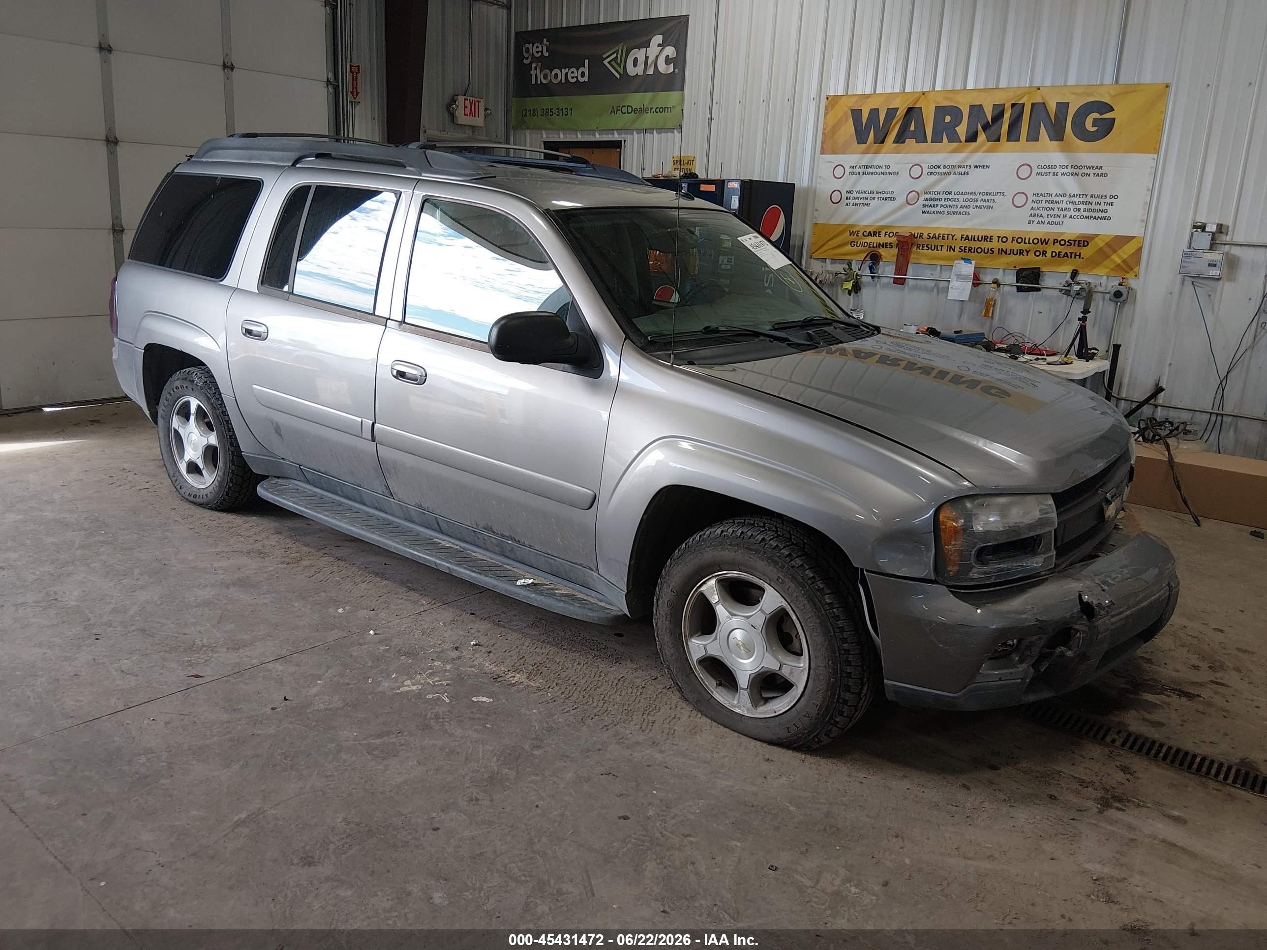 2005 Chevrolet Trailblazer Ext Lt Silver vin: 1GNET16S756198406