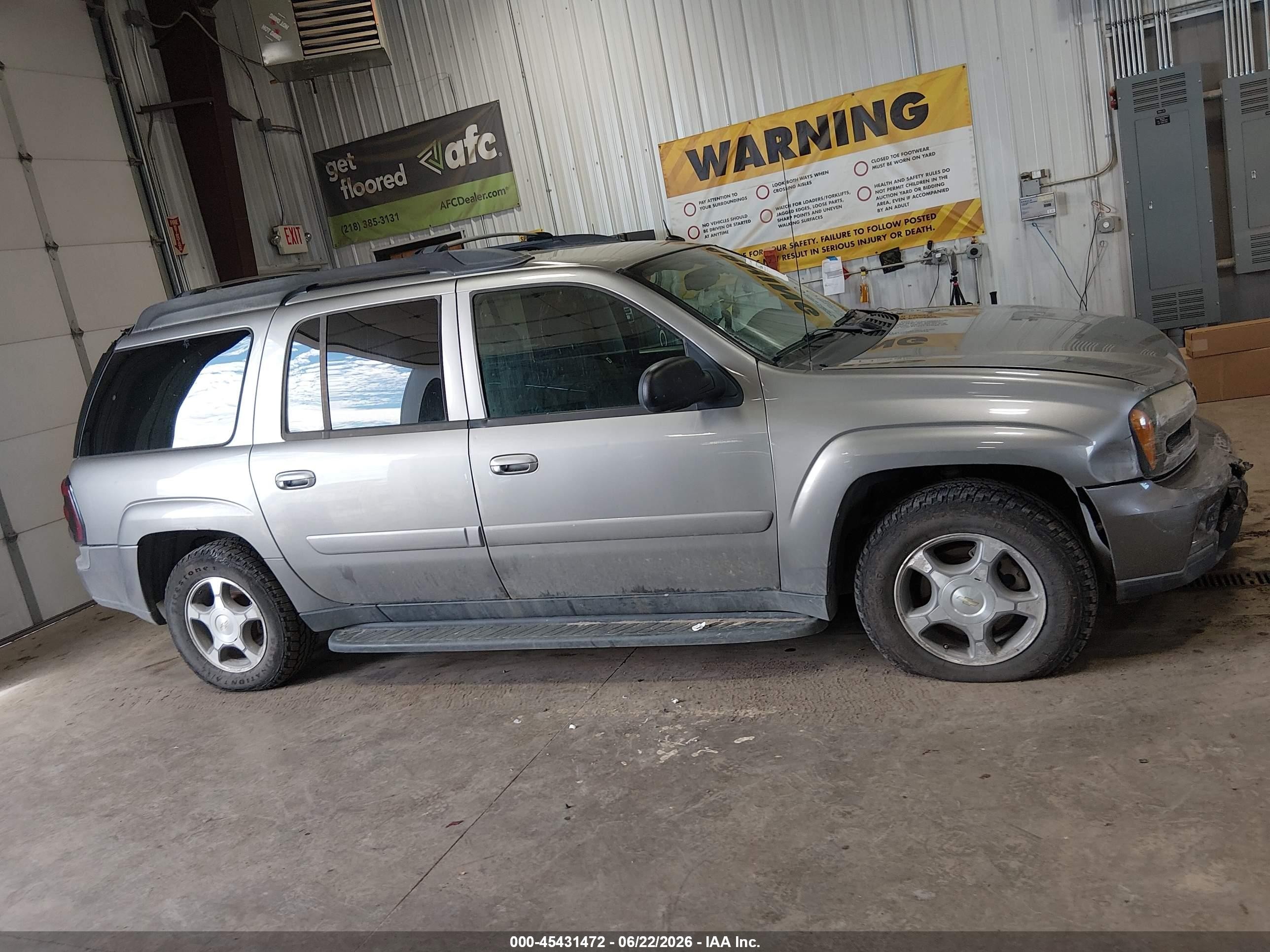 2005 Chevrolet Trailblazer Ext Lt Silver vin: 1GNET16S756198406