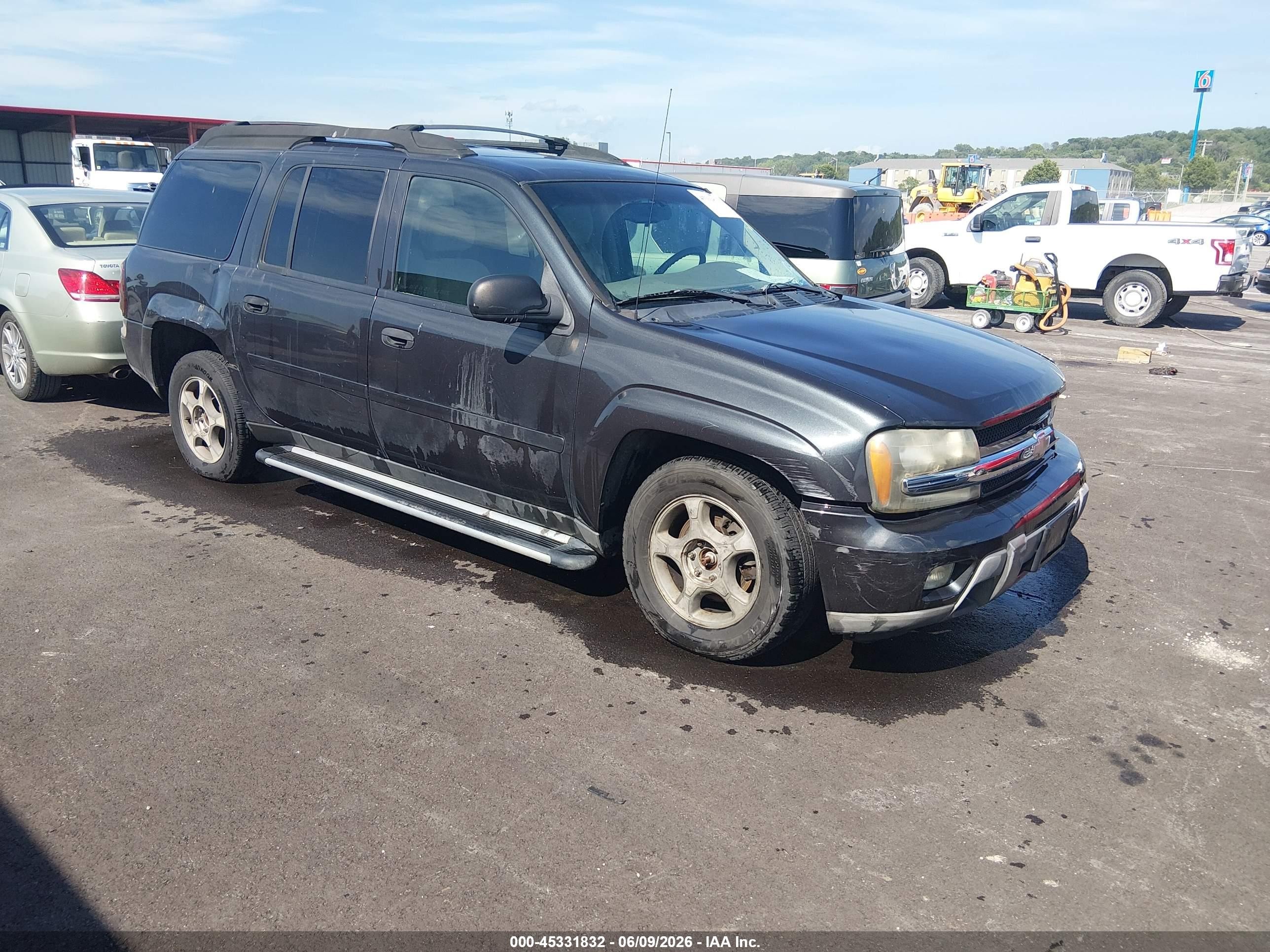 2006 Chevrolet Trailblazer Ext Ls Black vin: 1GNET16S766117714