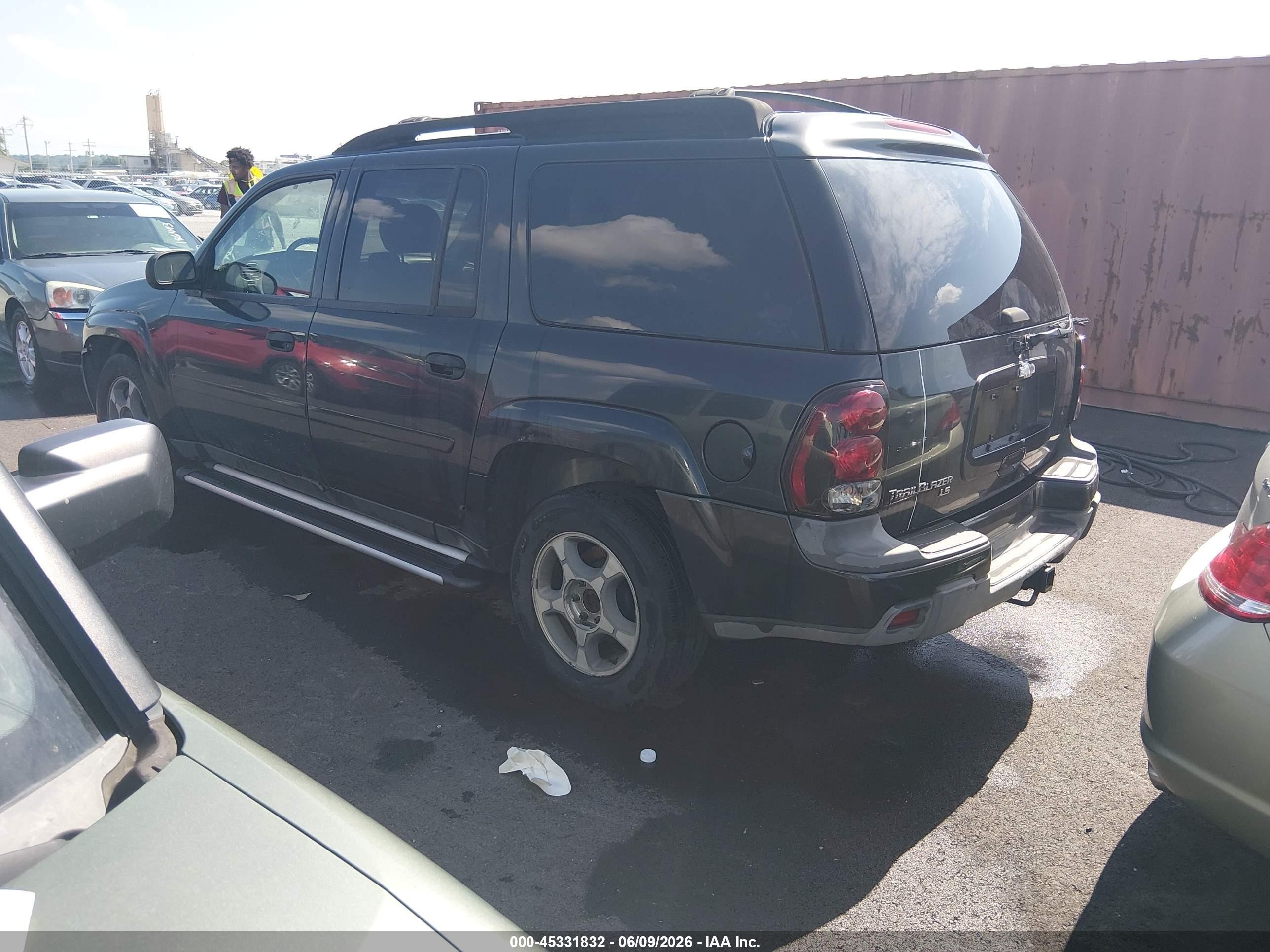 2006 Chevrolet Trailblazer Ext Ls Black vin: 1GNET16S766117714
