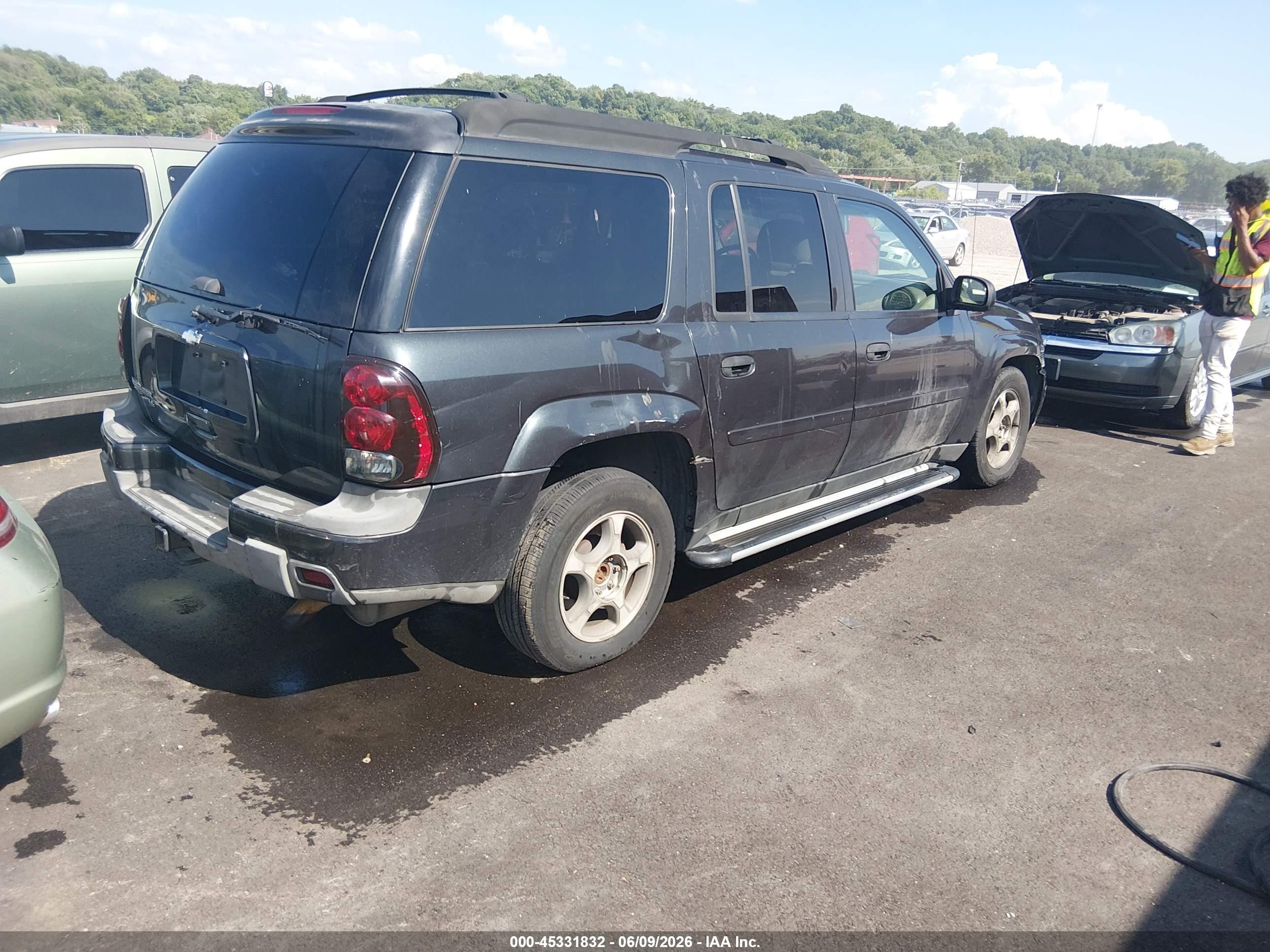 2006 Chevrolet Trailblazer Ext Ls Black vin: 1GNET16S766117714