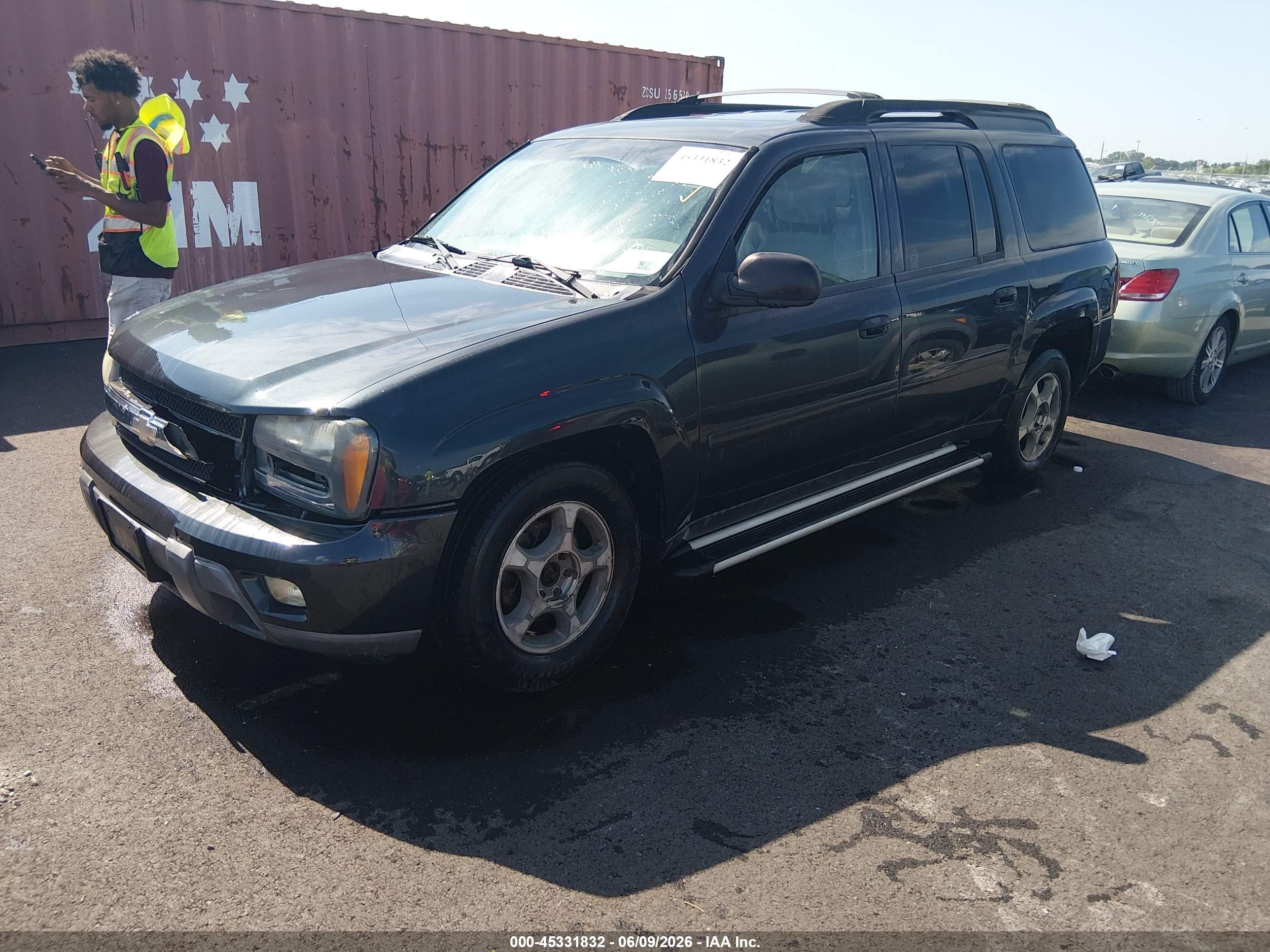 2006 Chevrolet Trailblazer Ext Ls Black vin: 1GNET16S766117714