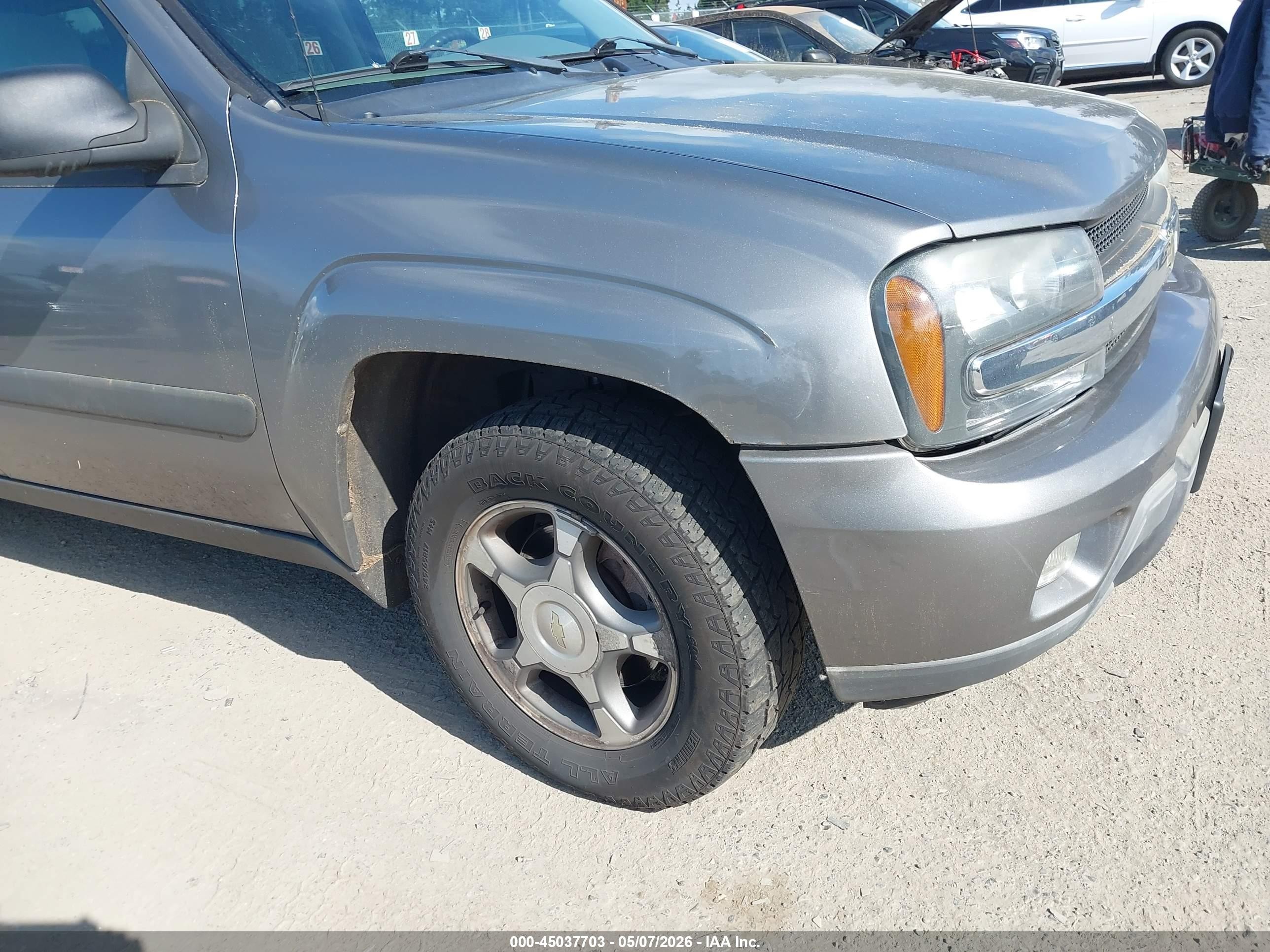 2005 Chevrolet Trailblazer Ext Ls Gray vin: 1GNET16S856111046
