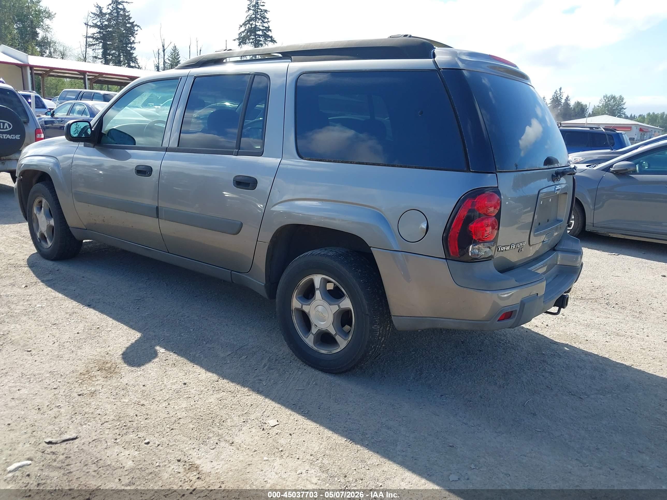 2005 Chevrolet Trailblazer Ext Ls Gray vin: 1GNET16S856111046