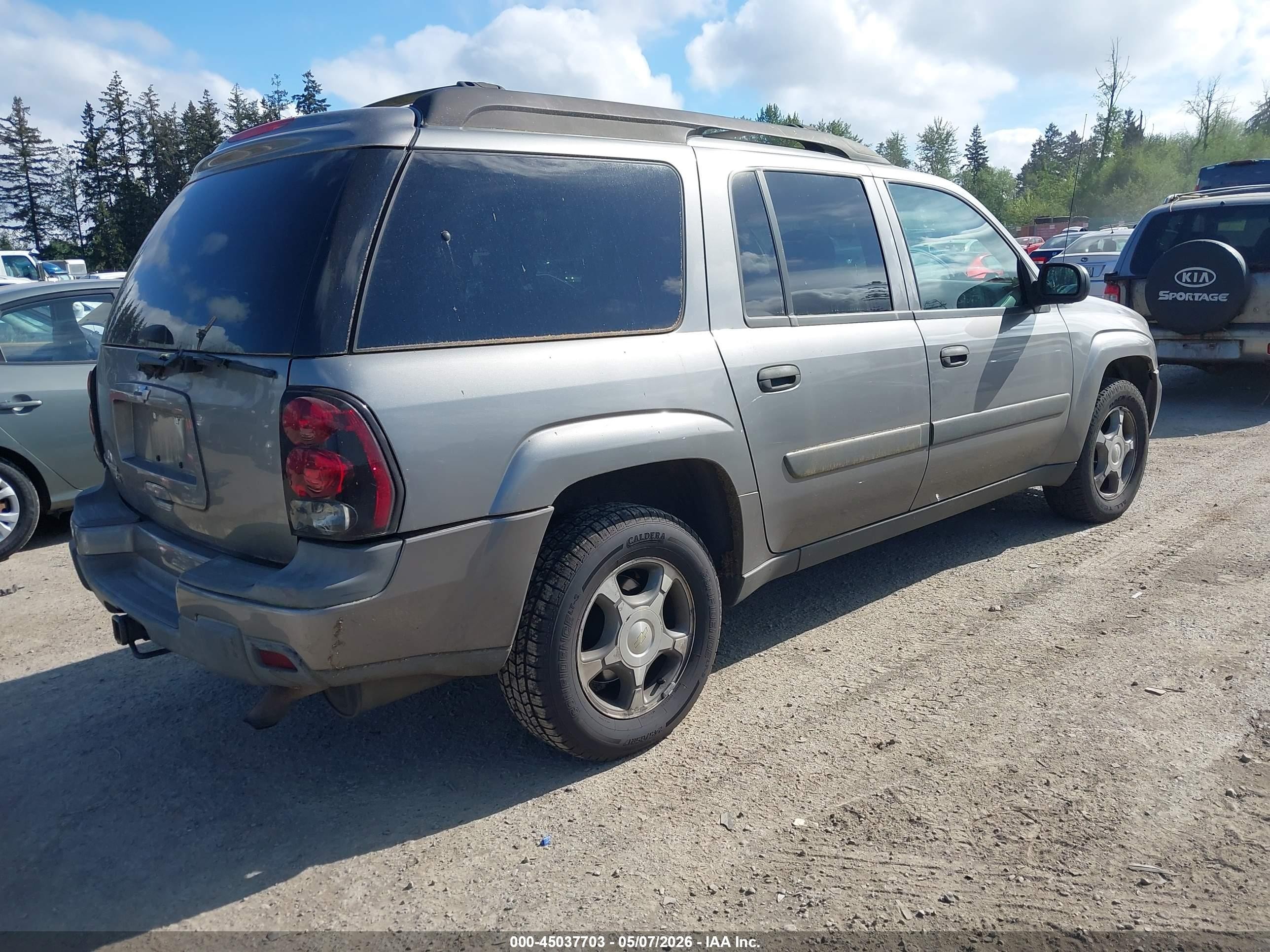 2005 Chevrolet Trailblazer Ext Ls Gray vin: 1GNET16S856111046
