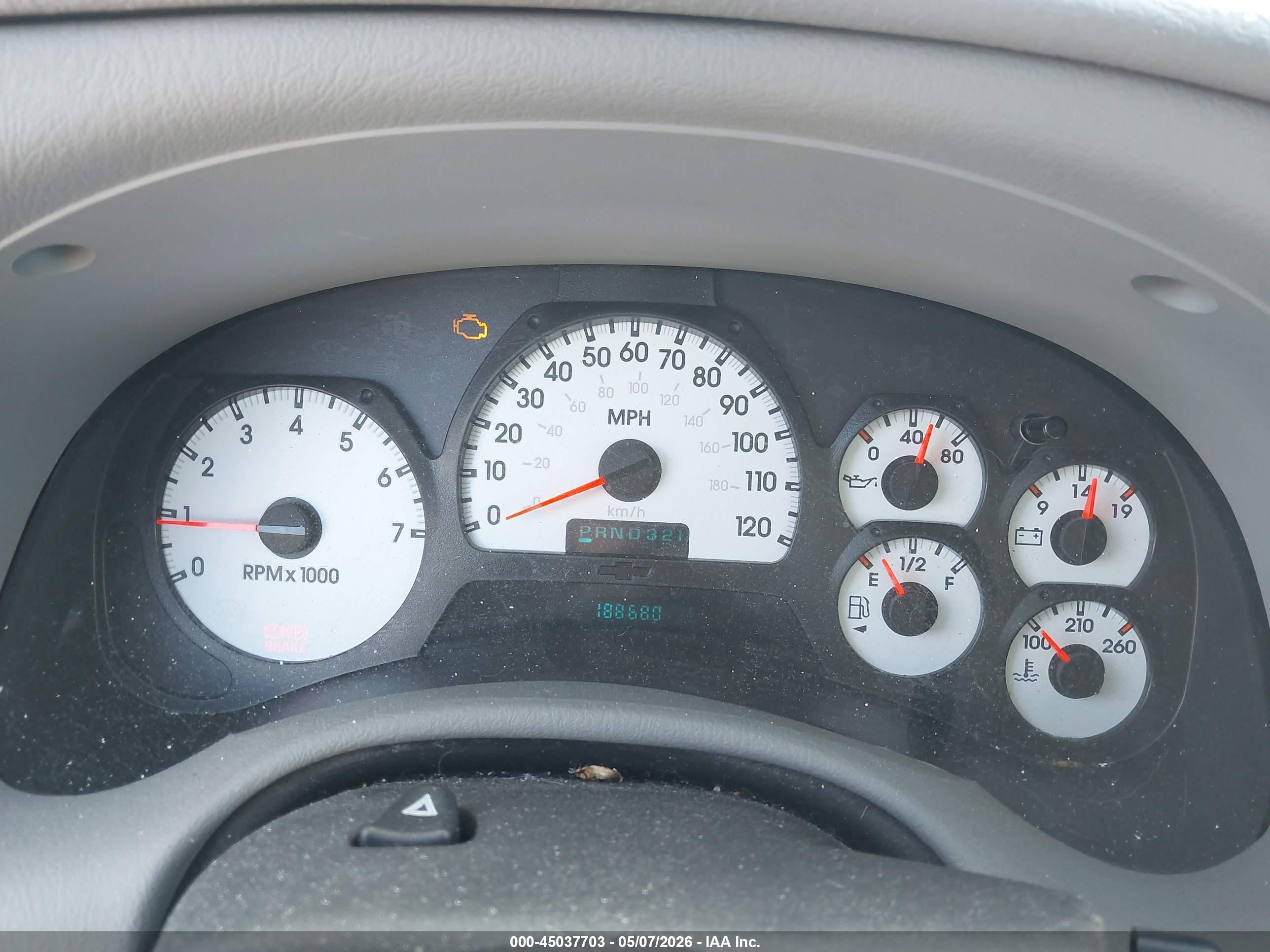 2005 Chevrolet Trailblazer Ext Ls Gray vin: 1GNET16S856111046