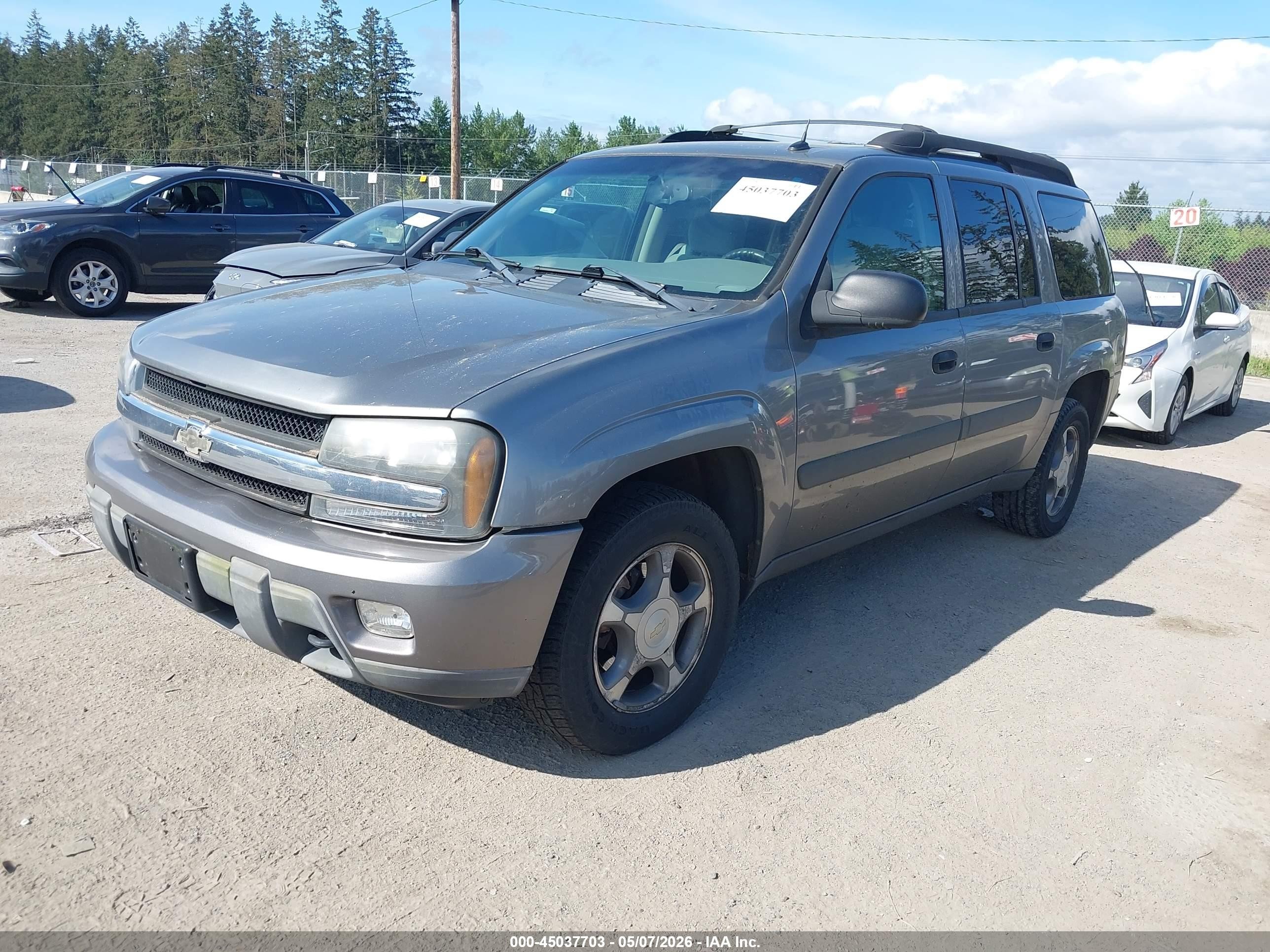 2005 Chevrolet Trailblazer Ext Ls Gray vin: 1GNET16S856111046