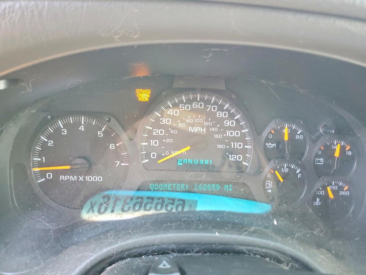 2003 Chevrolet Trailblazer Ext Blue vin: 1GNET16S936136440