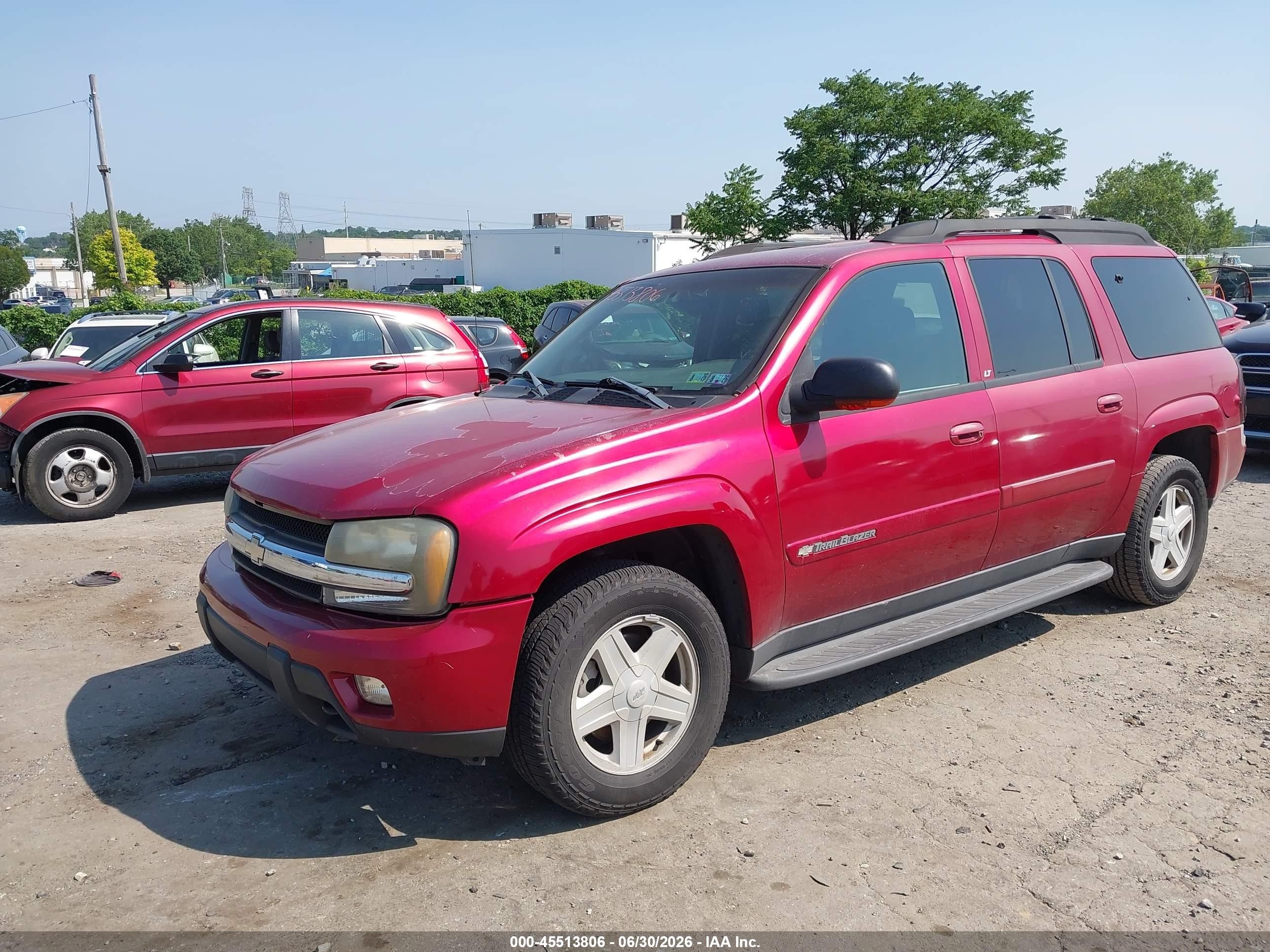 2003 Chevrolet Trailblazer Ext Lt Red vin: 1GNET16SX36160102