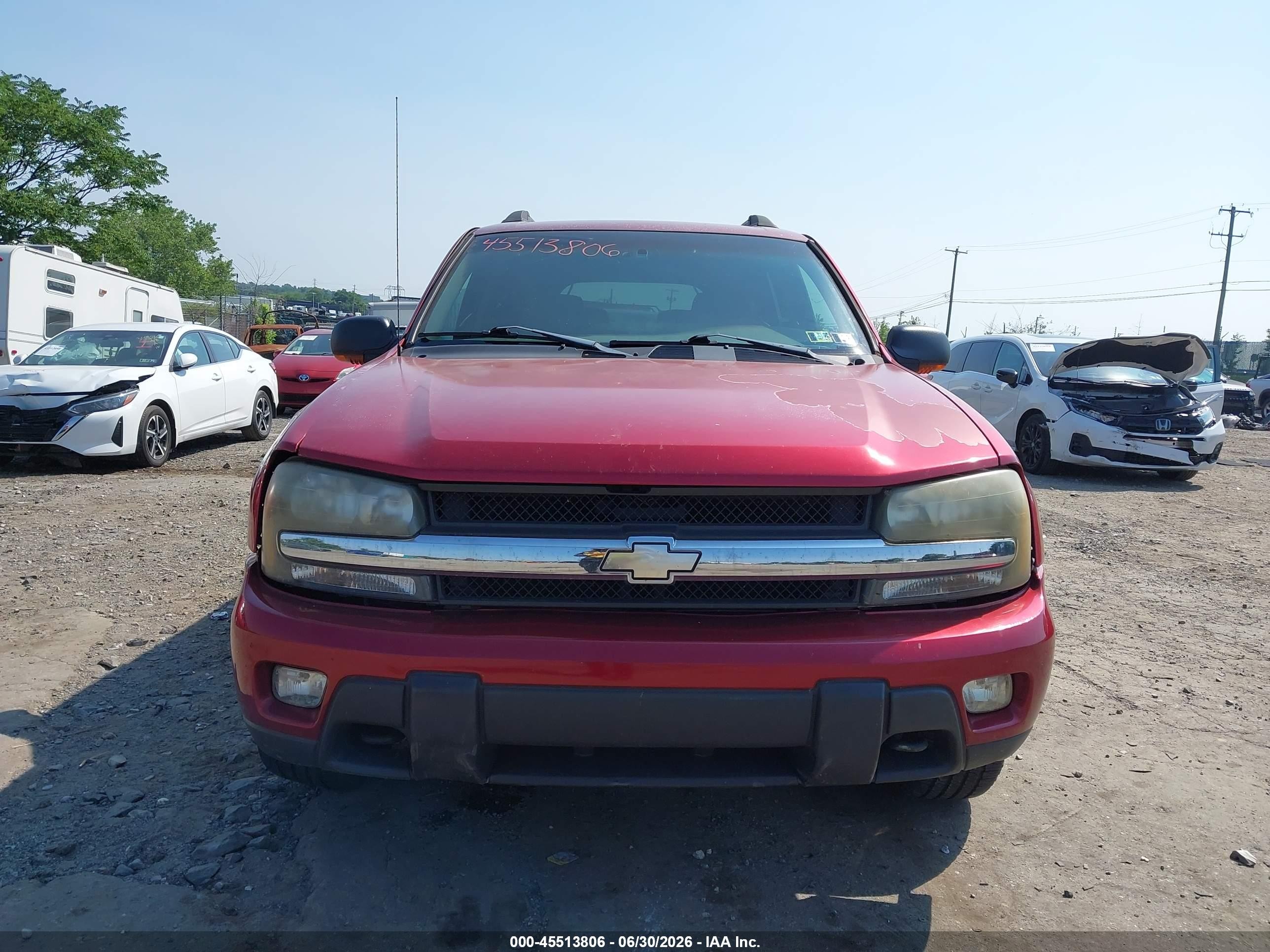 2003 Chevrolet Trailblazer Ext Lt Red vin: 1GNET16SX36160102