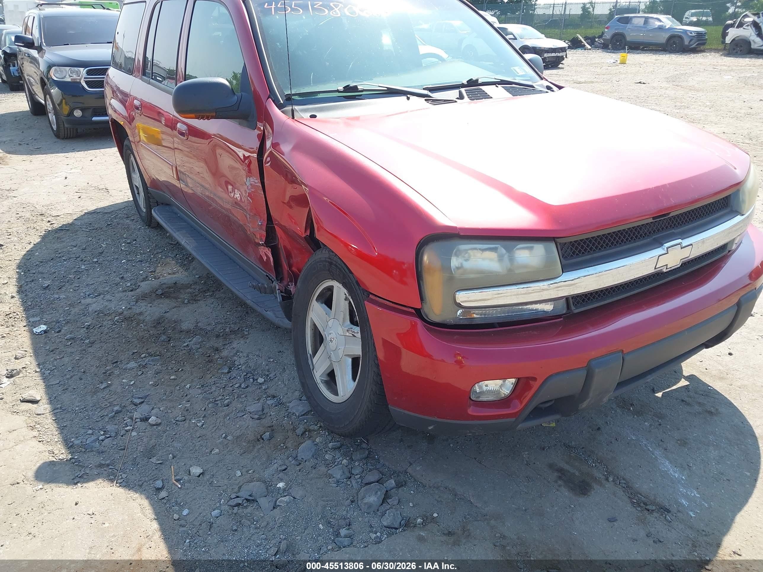 2003 Chevrolet Trailblazer Ext Lt Red vin: 1GNET16SX36160102