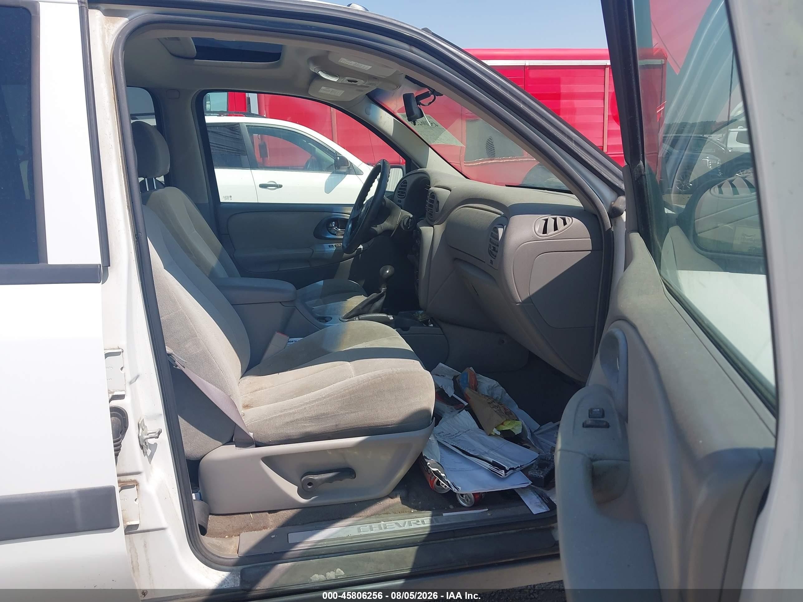 2005 Chevrolet Trailblazer Ext Ls White vin: 1GNET16SX56129998