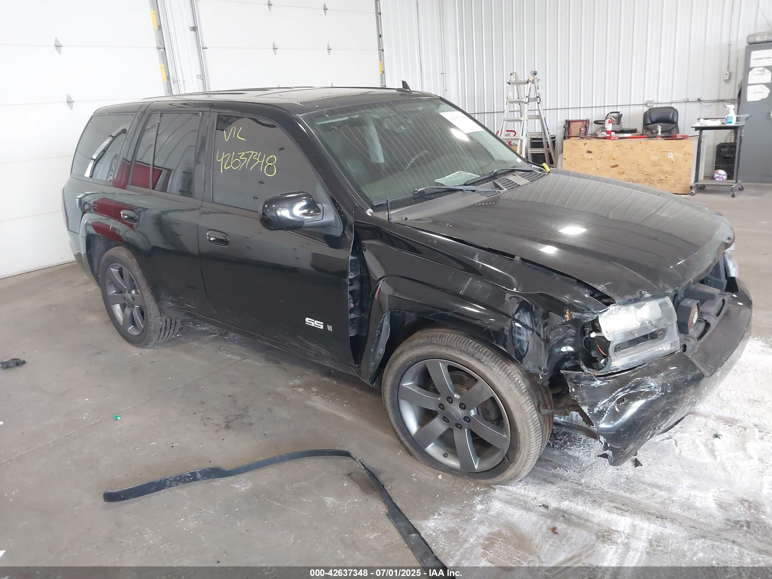 2009 Chevrolet Trailblazer Ss Black vin: 1GNET53H992131335