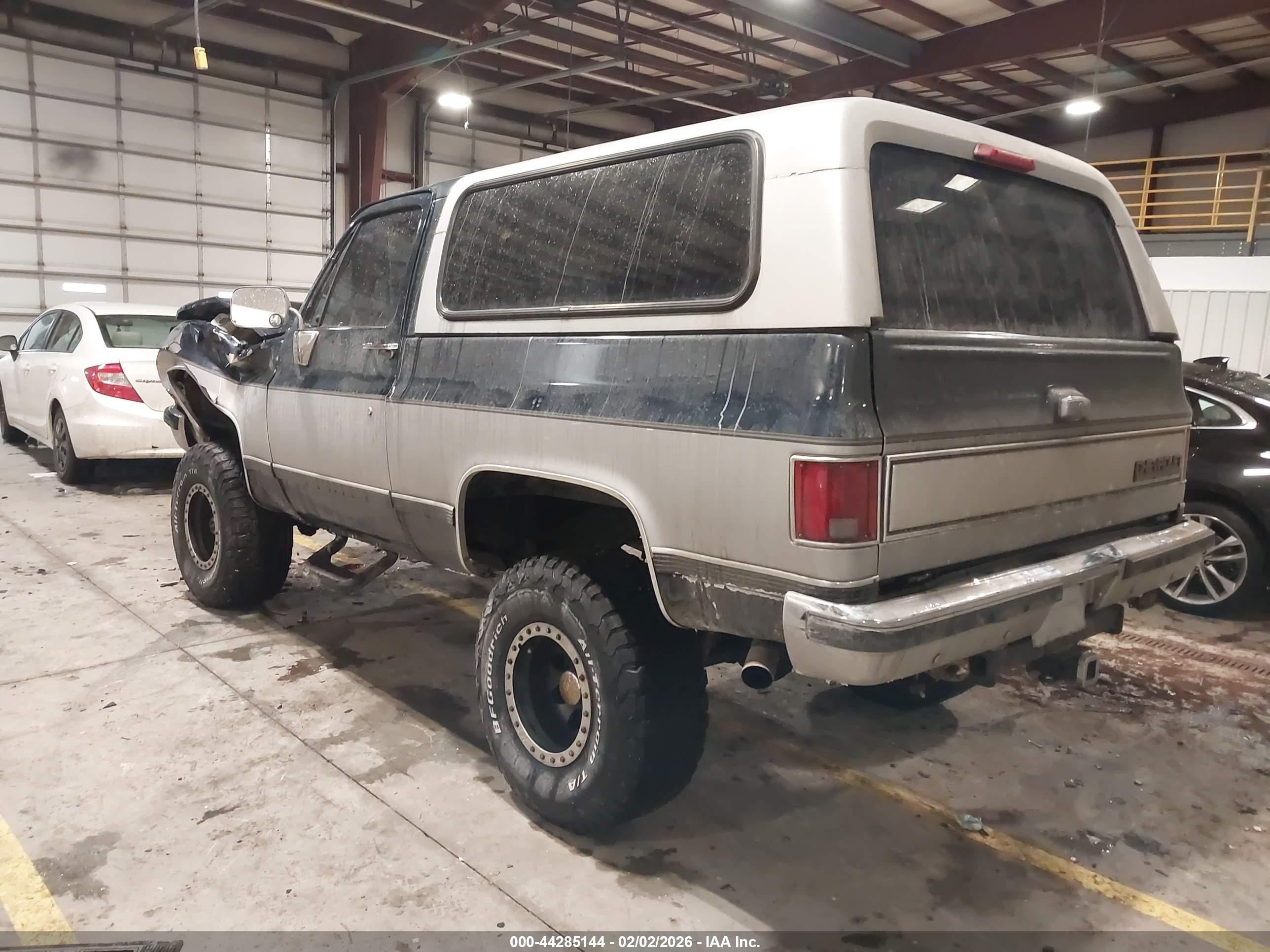 1989 Chevrolet Blazer V10 Blue vin: 1GNEV18K2KF109456