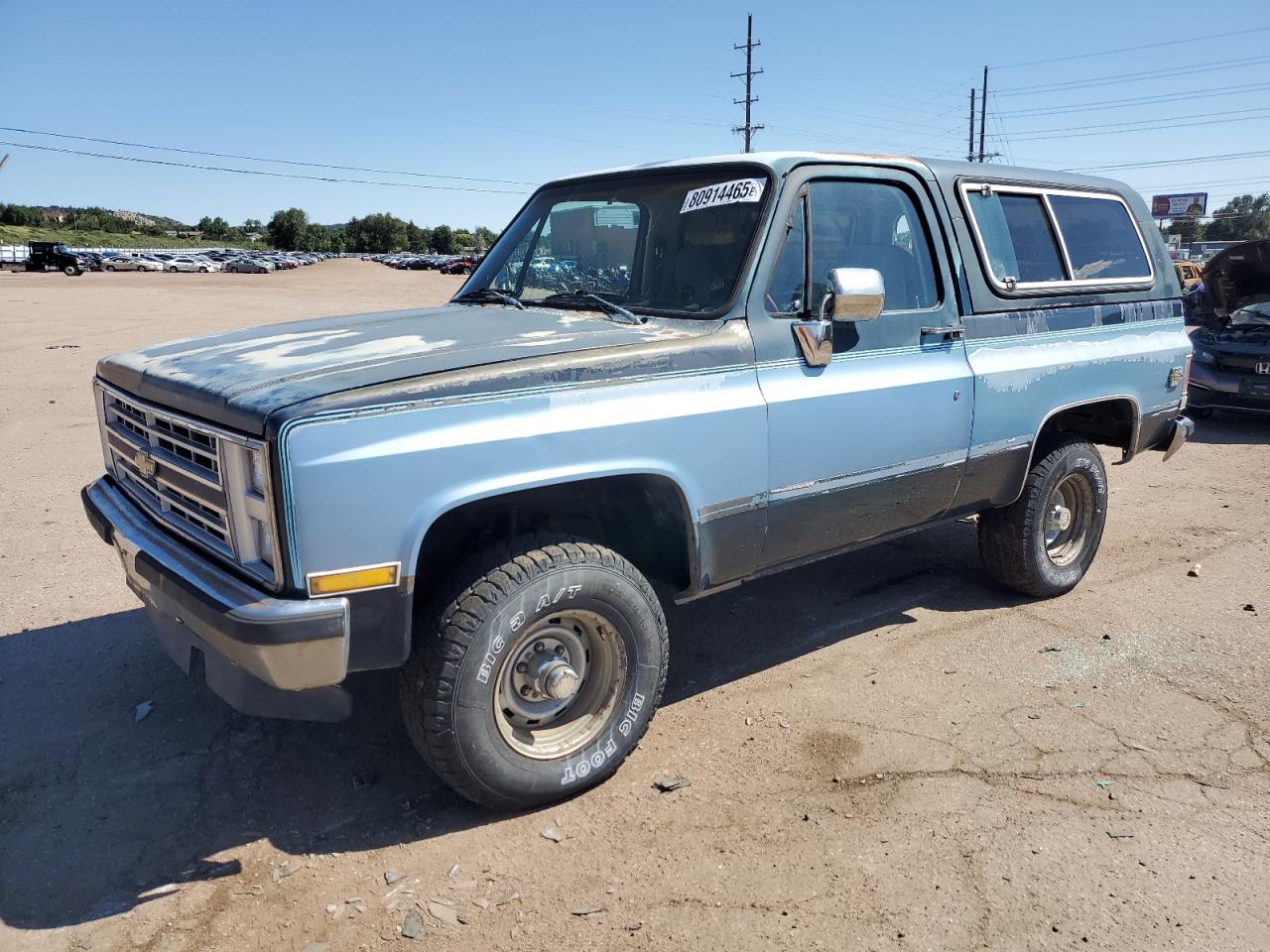 1987 Chevrolet Blazer V10 Синий vin: 1GNEV18K7HF180306