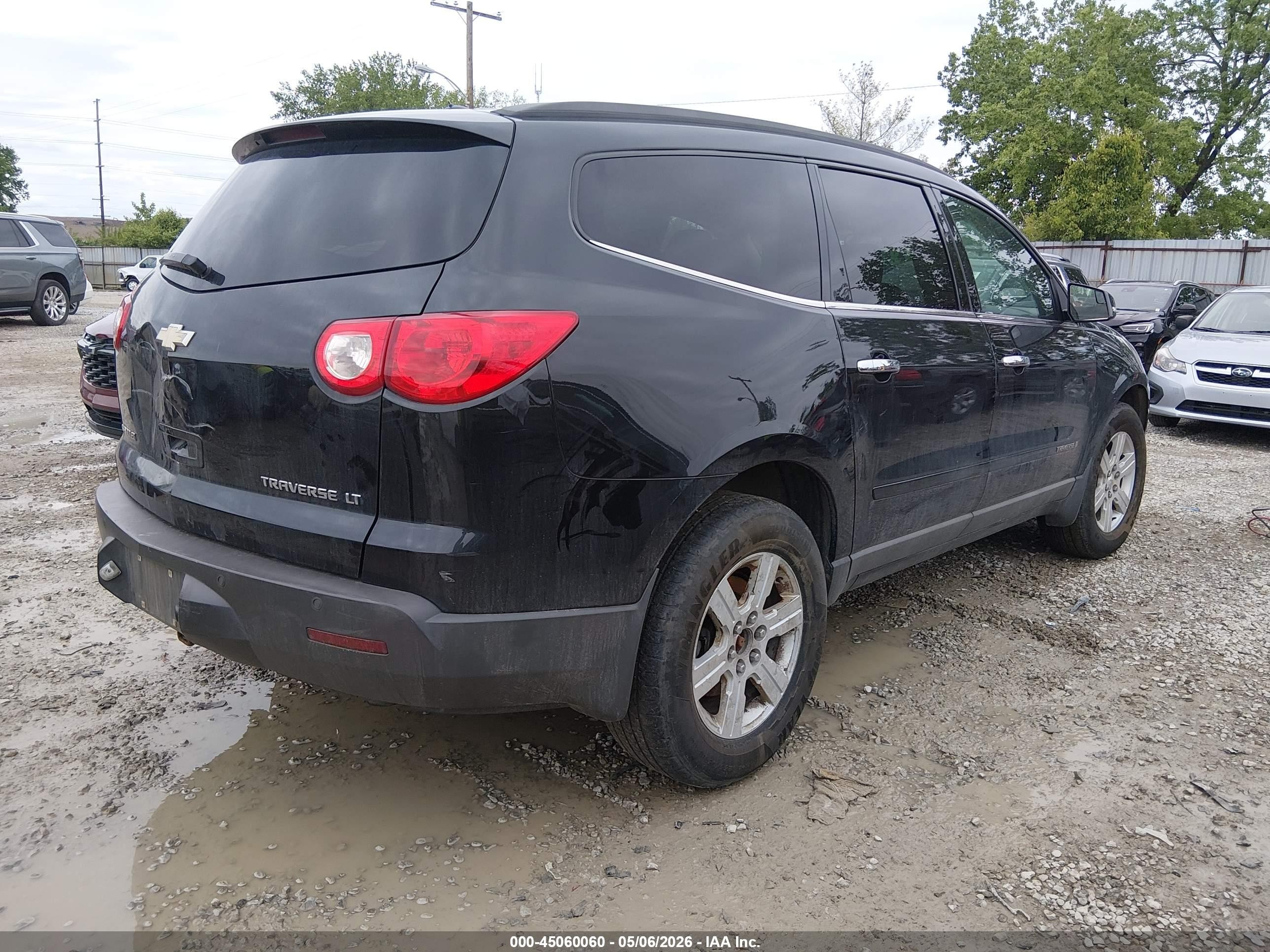 2009 Chevrolet Traverse Lt Черный vin: 1GNEV23D39S153224
