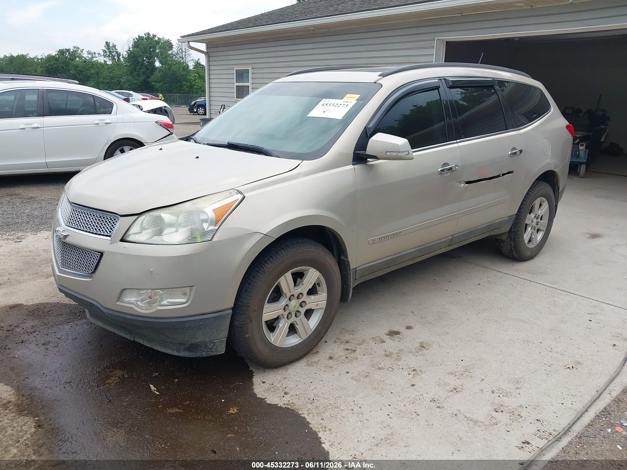 2009 Chevrolet Traverse Lt Gold vin: 1GNEV23D69S147627