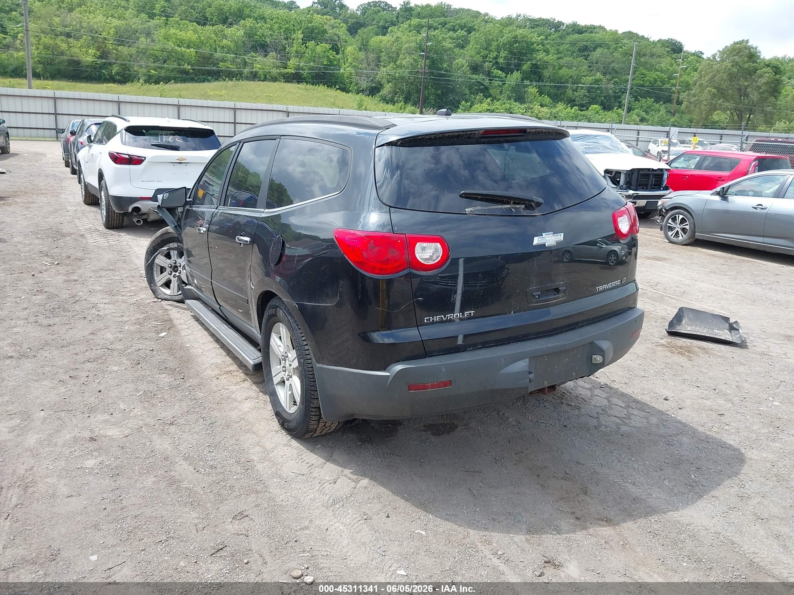2009 Chevrolet Traverse Lt Черный vin: 1GNEV23D79S119948