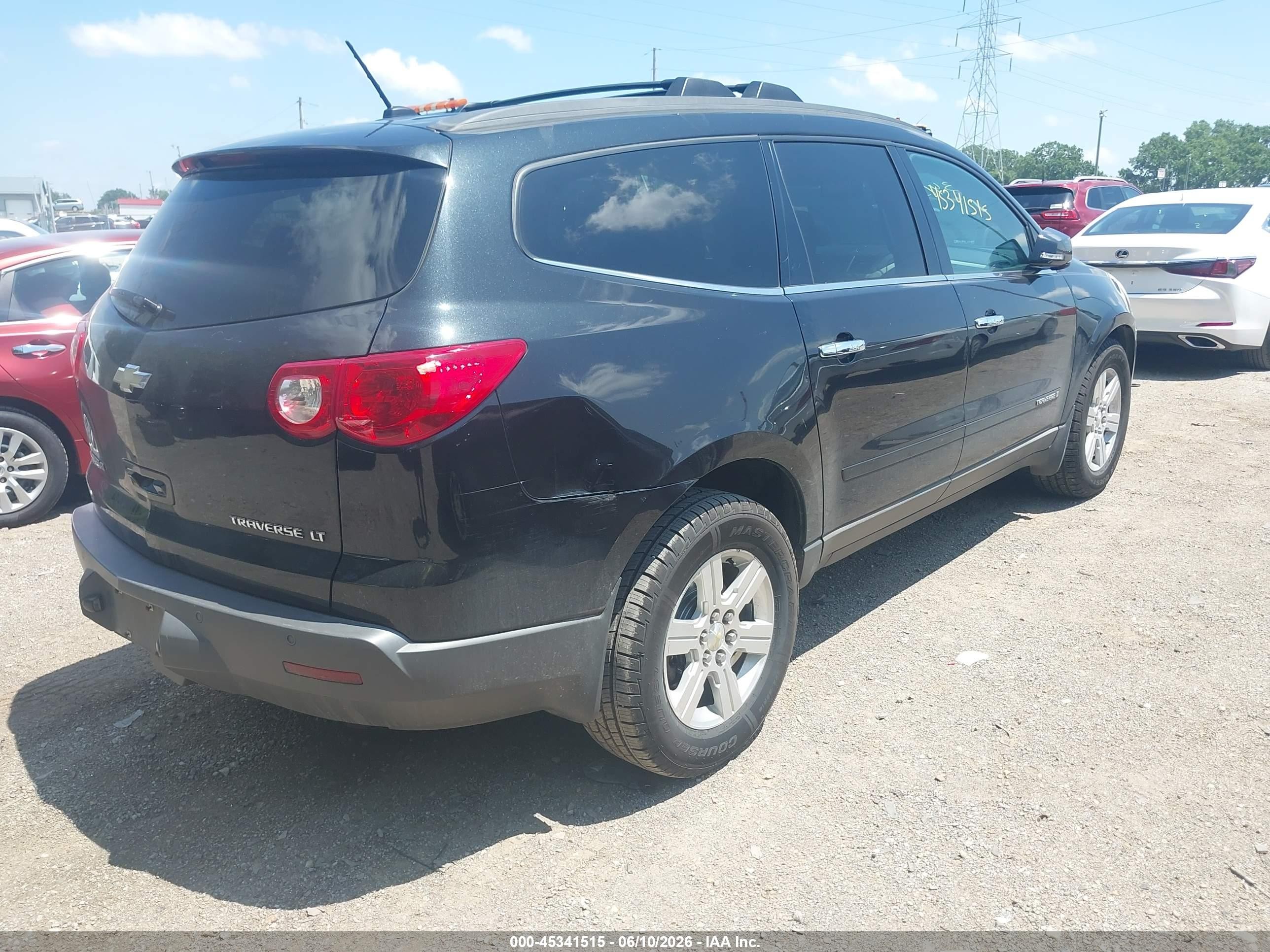 2009 Chevrolet Traverse Lt Black vin: 1GNEV23D79S142906