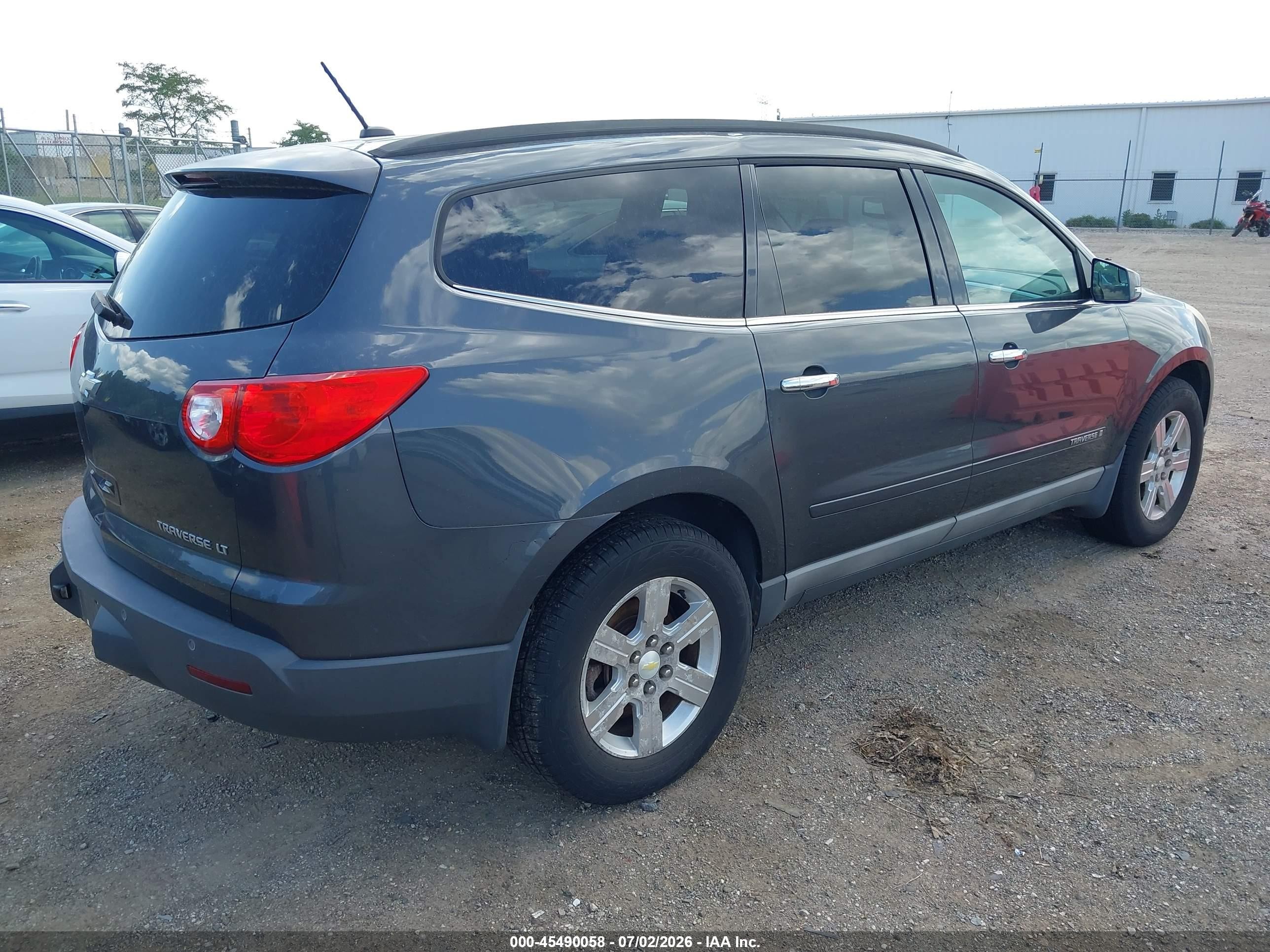 2009 Chevrolet Traverse Lt Gray vin: 1GNEV23D89S156183