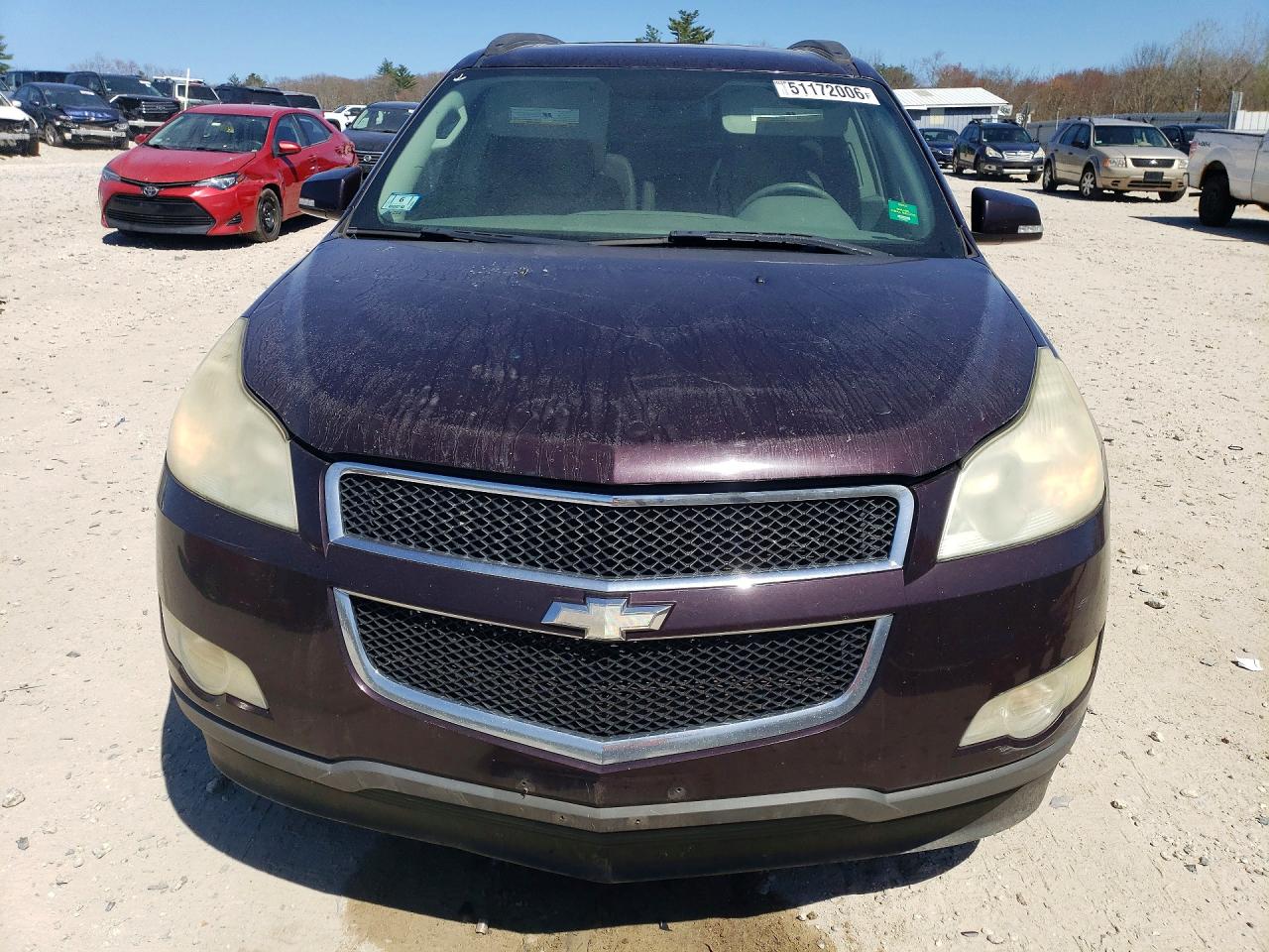 2009 Chevrolet Traverse Burgundy vin: 1GNEV23D89S161755