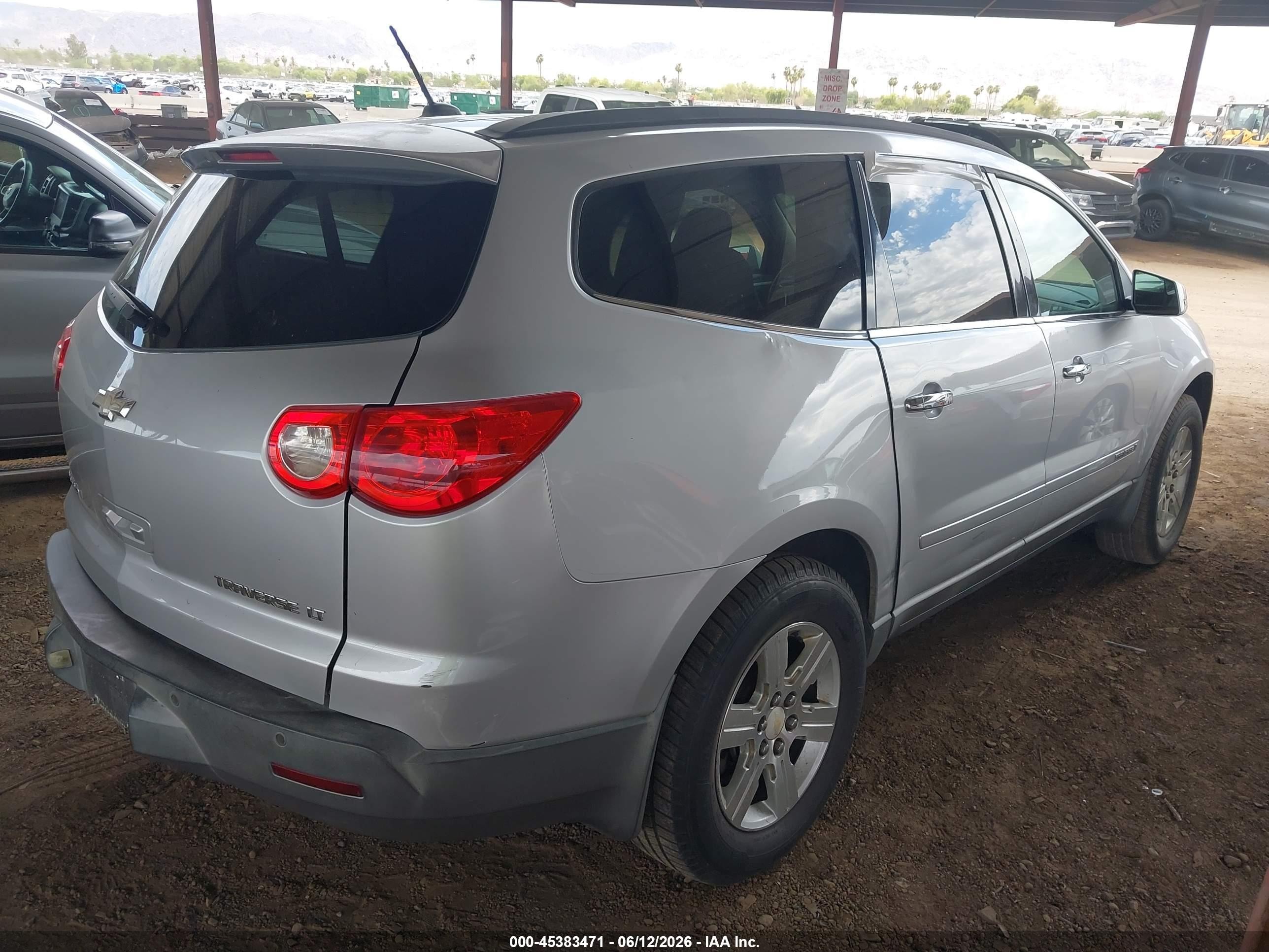 2009 Chevrolet Traverse Lt Silver vin: 1GNEV23D89S166972