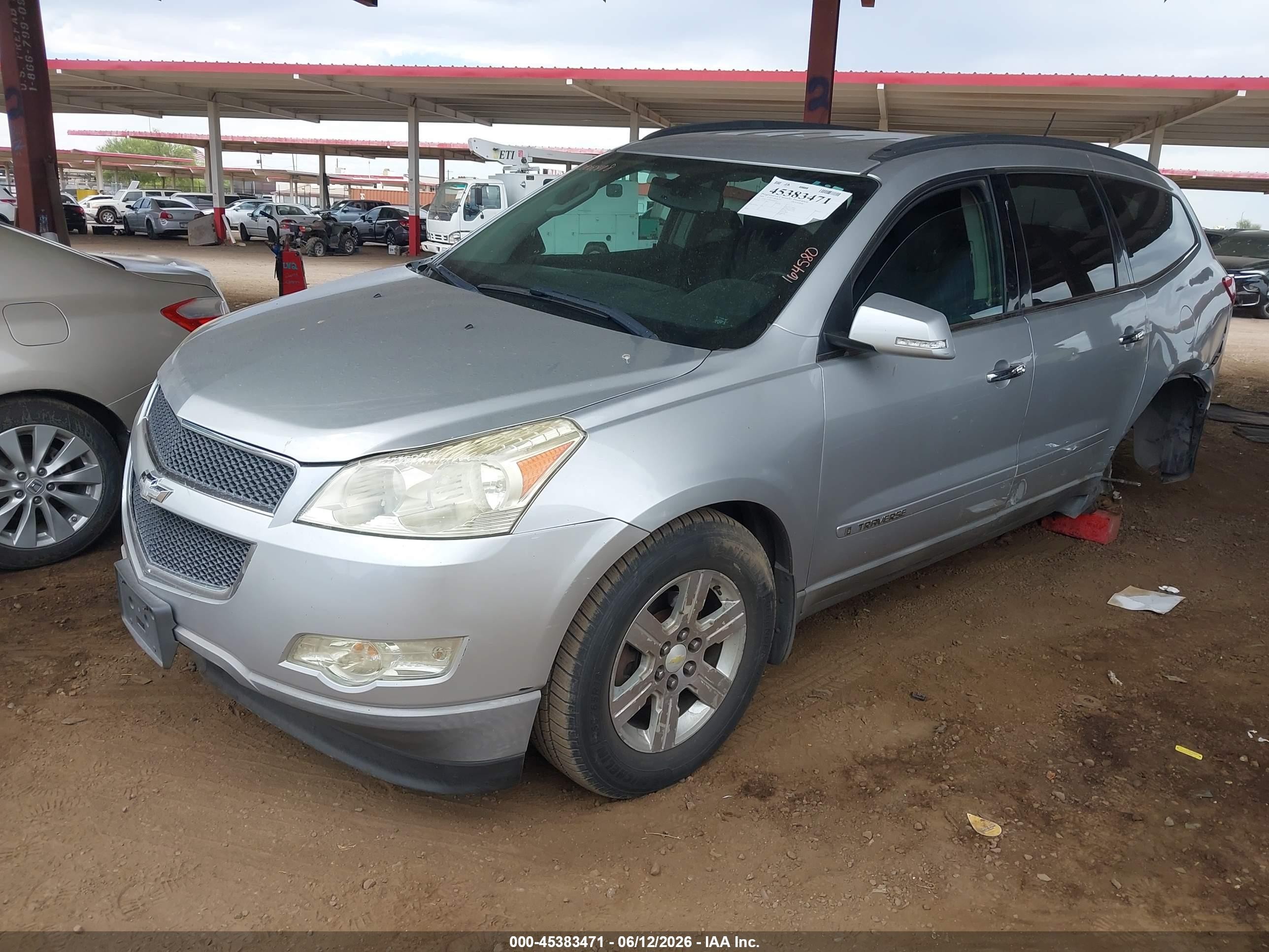 2009 Chevrolet Traverse Lt Silver vin: 1GNEV23D89S166972