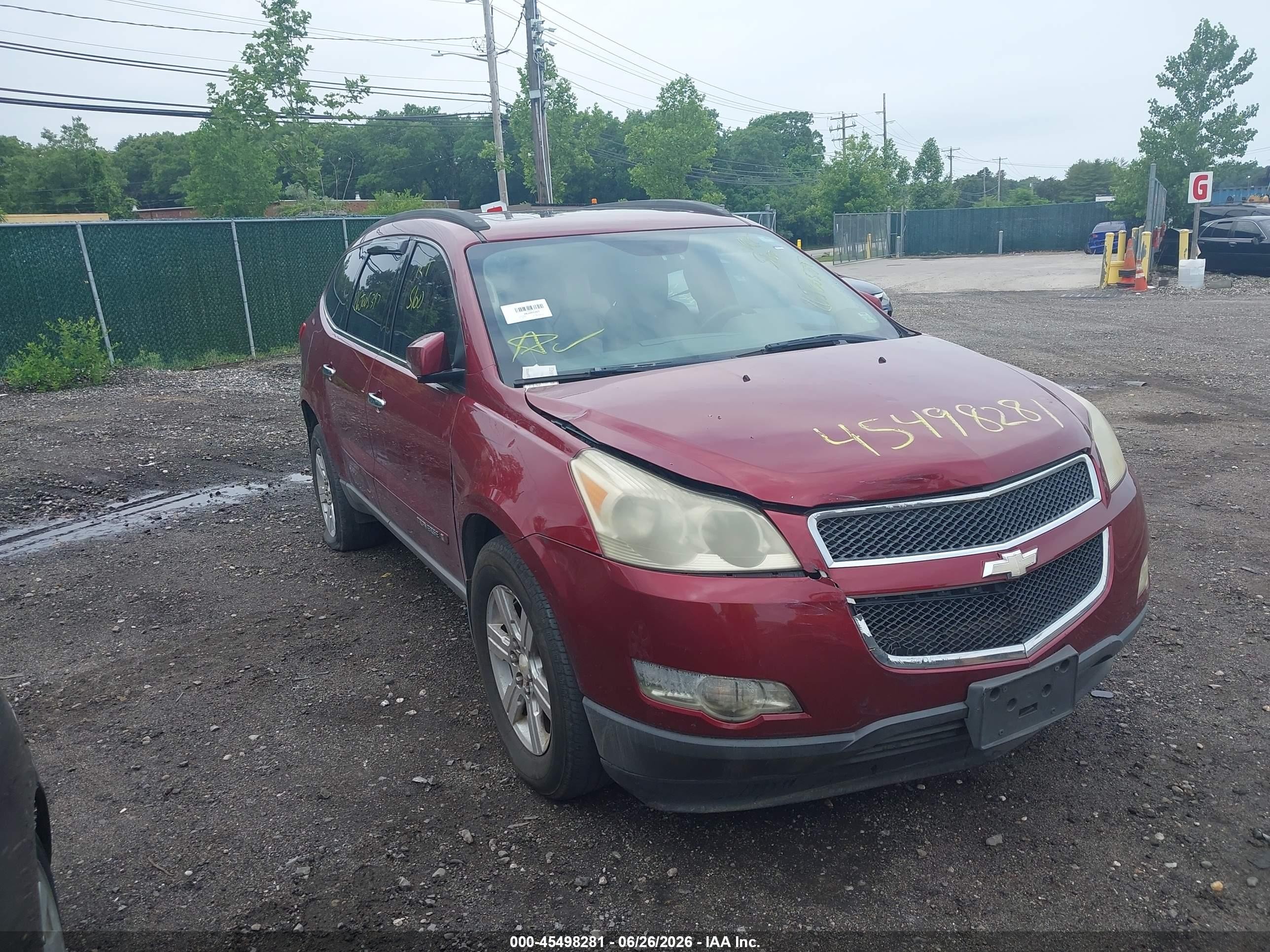 2009 Chevrolet Traverse Lt Red vin: 1GNEV23D99S151476