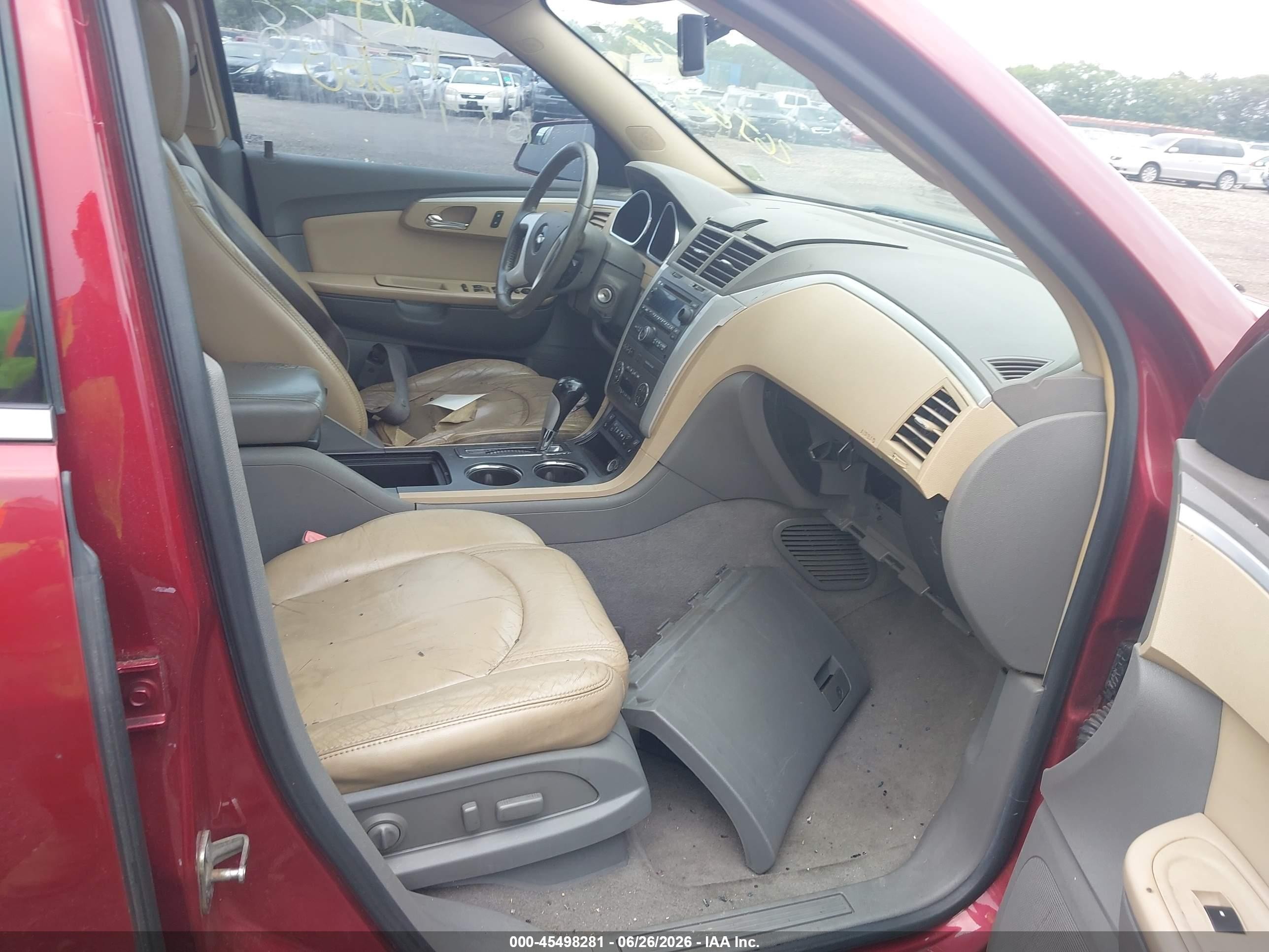 2009 Chevrolet Traverse Lt Red vin: 1GNEV23D99S151476