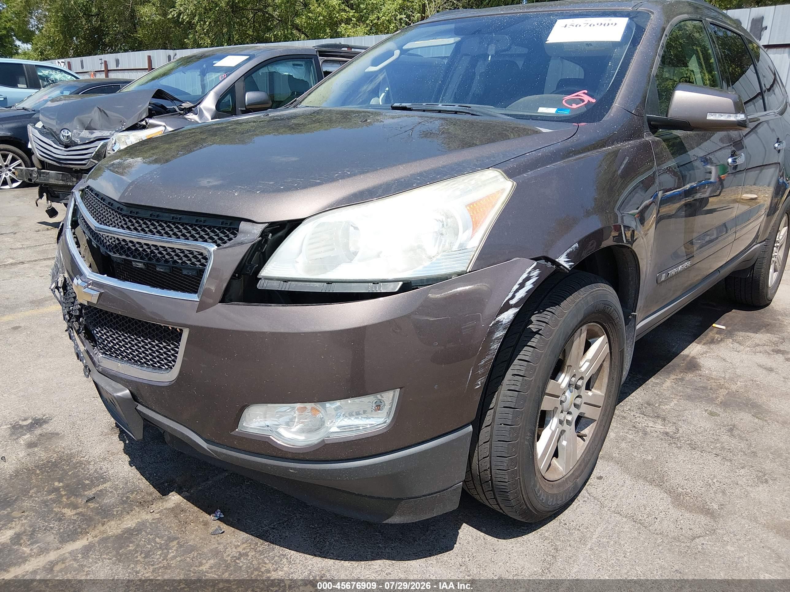 2009 Chevrolet Traverse Lt Gray vin: 1GNEV23D99S174997