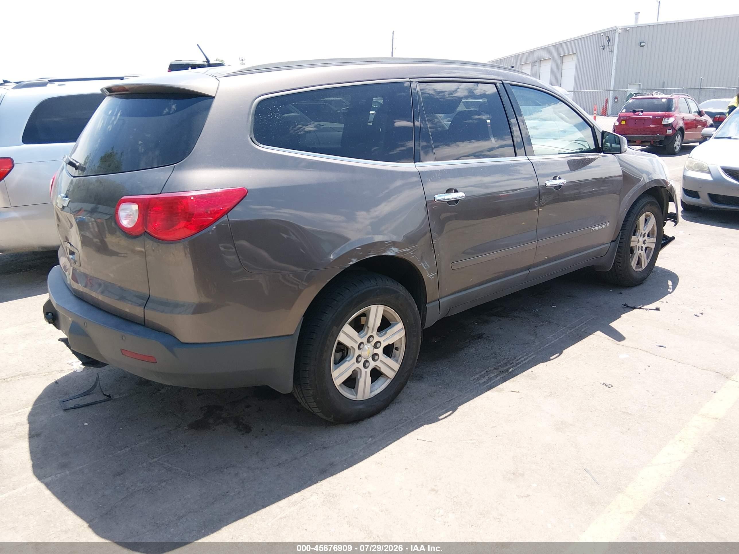 2009 Chevrolet Traverse Lt Gray vin: 1GNEV23D99S174997