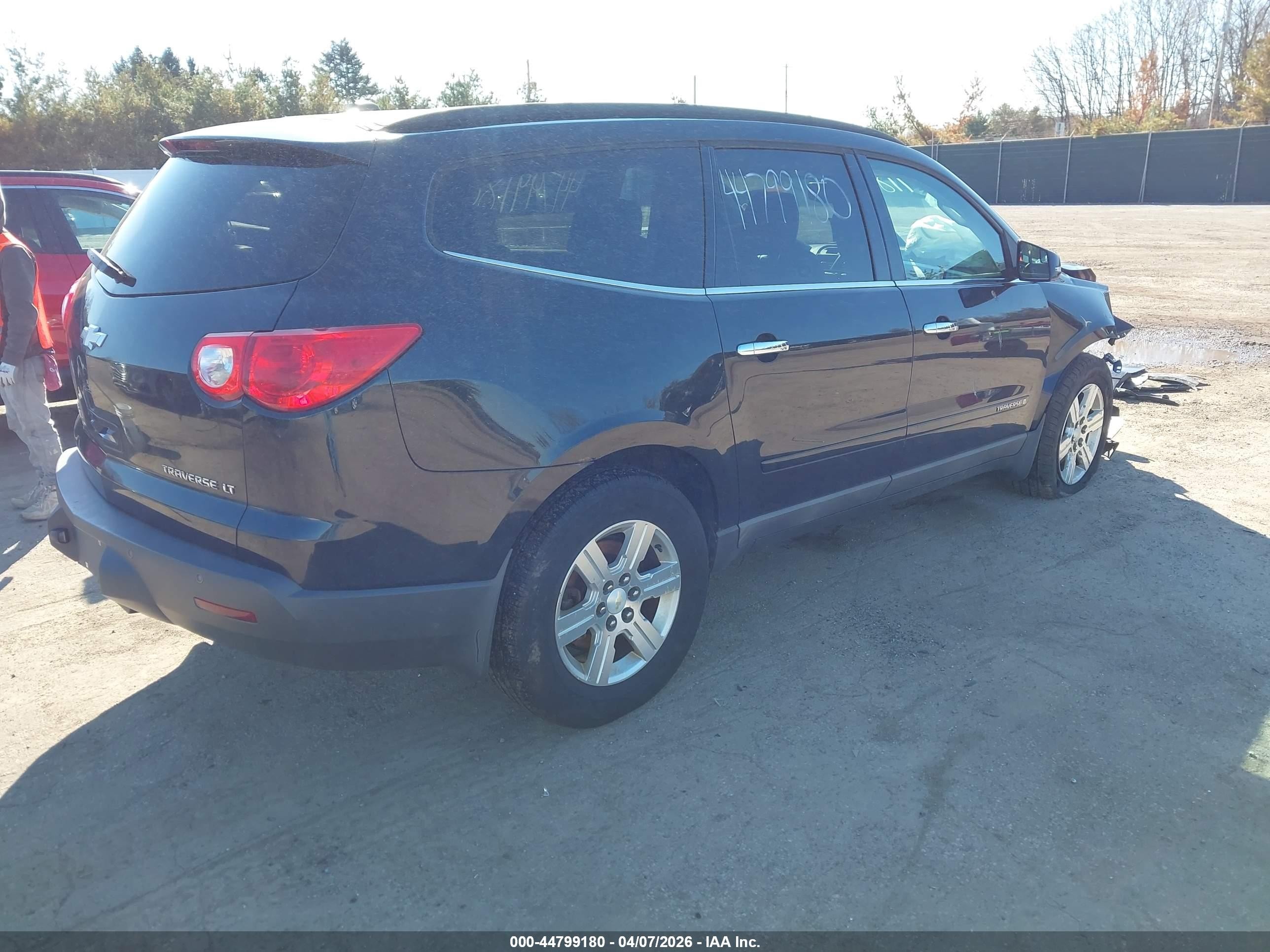 2009 Chevrolet Traverse Lt Black vin: 1GNEV23DX9S176452