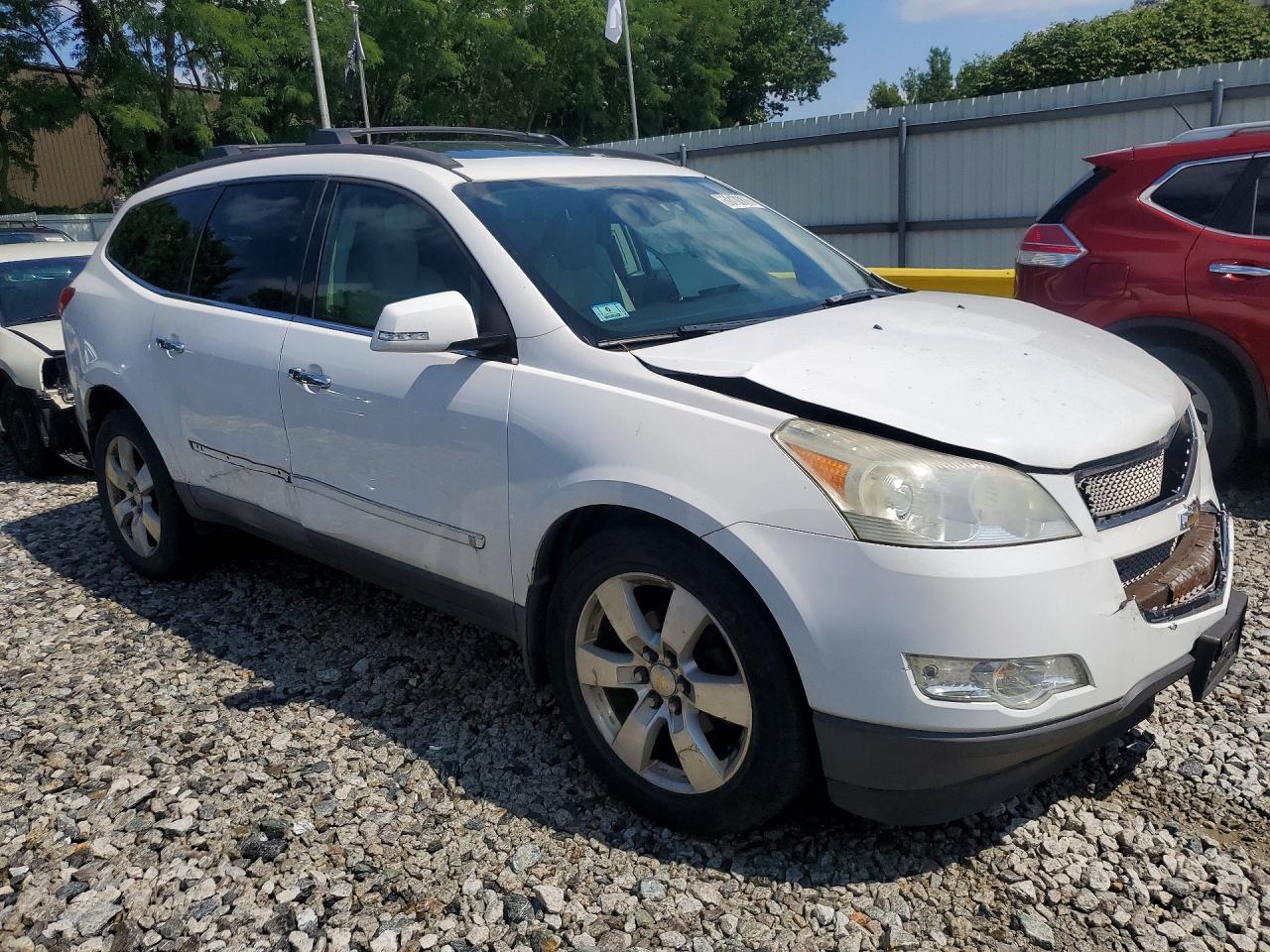 2009 Chevrolet Traverse Ltz White vin: 1GNEV33DX9S108948