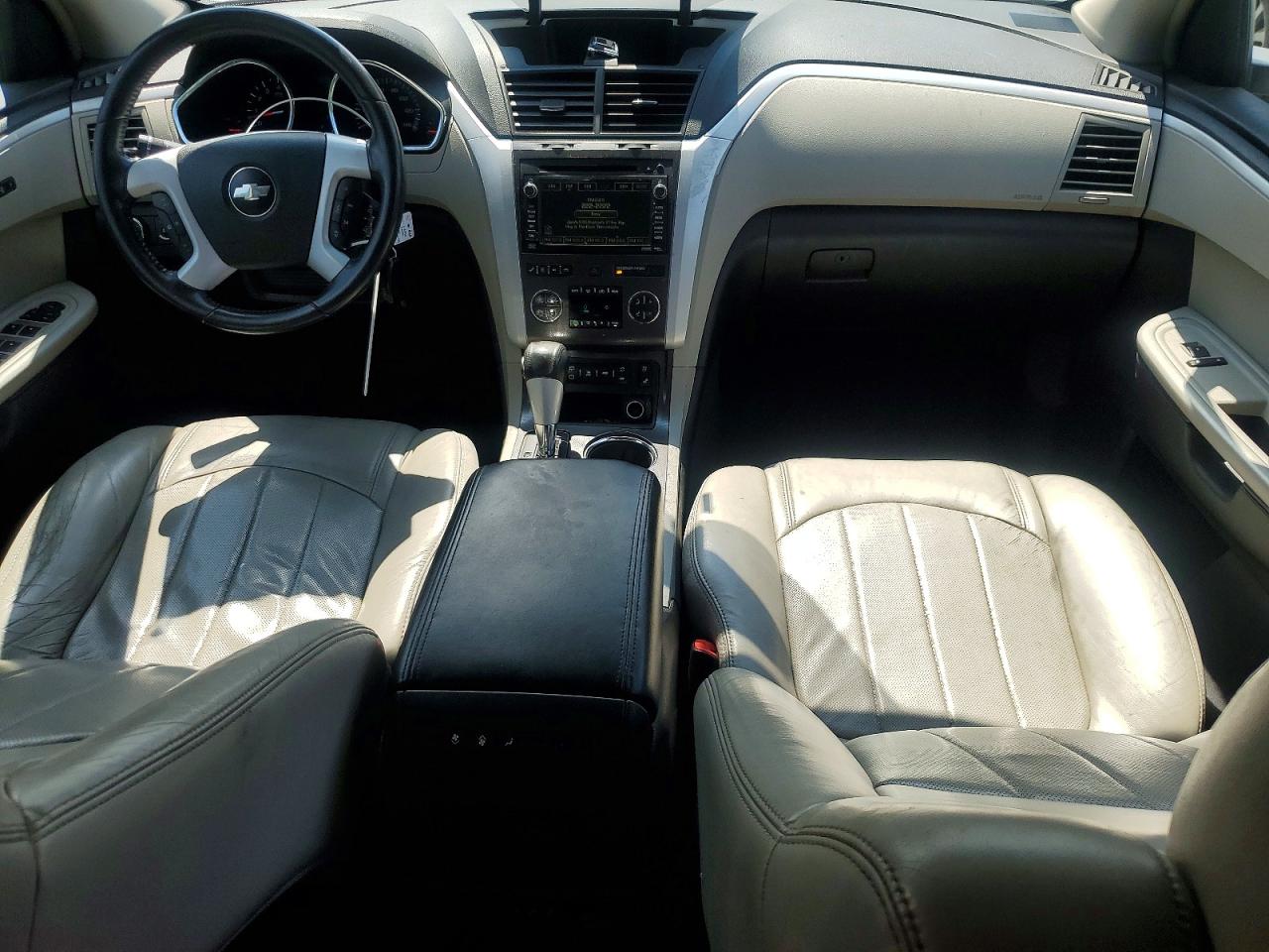 2009 Chevrolet Traverse Ltz White vin: 1GNEV33DX9S108948