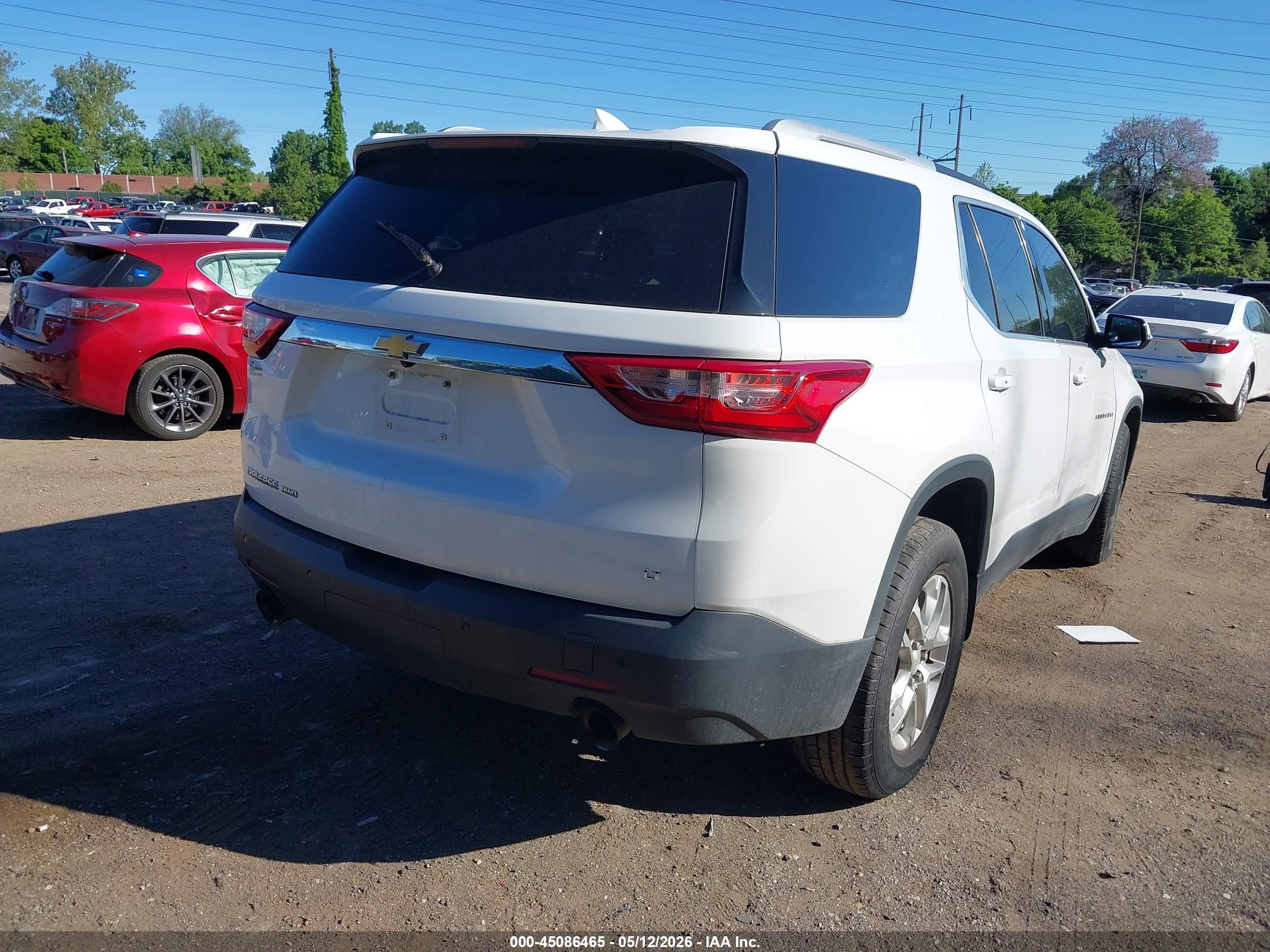 2018 Chevrolet Traverse 1lt White vin: 1GNEVGKW0JJ231582