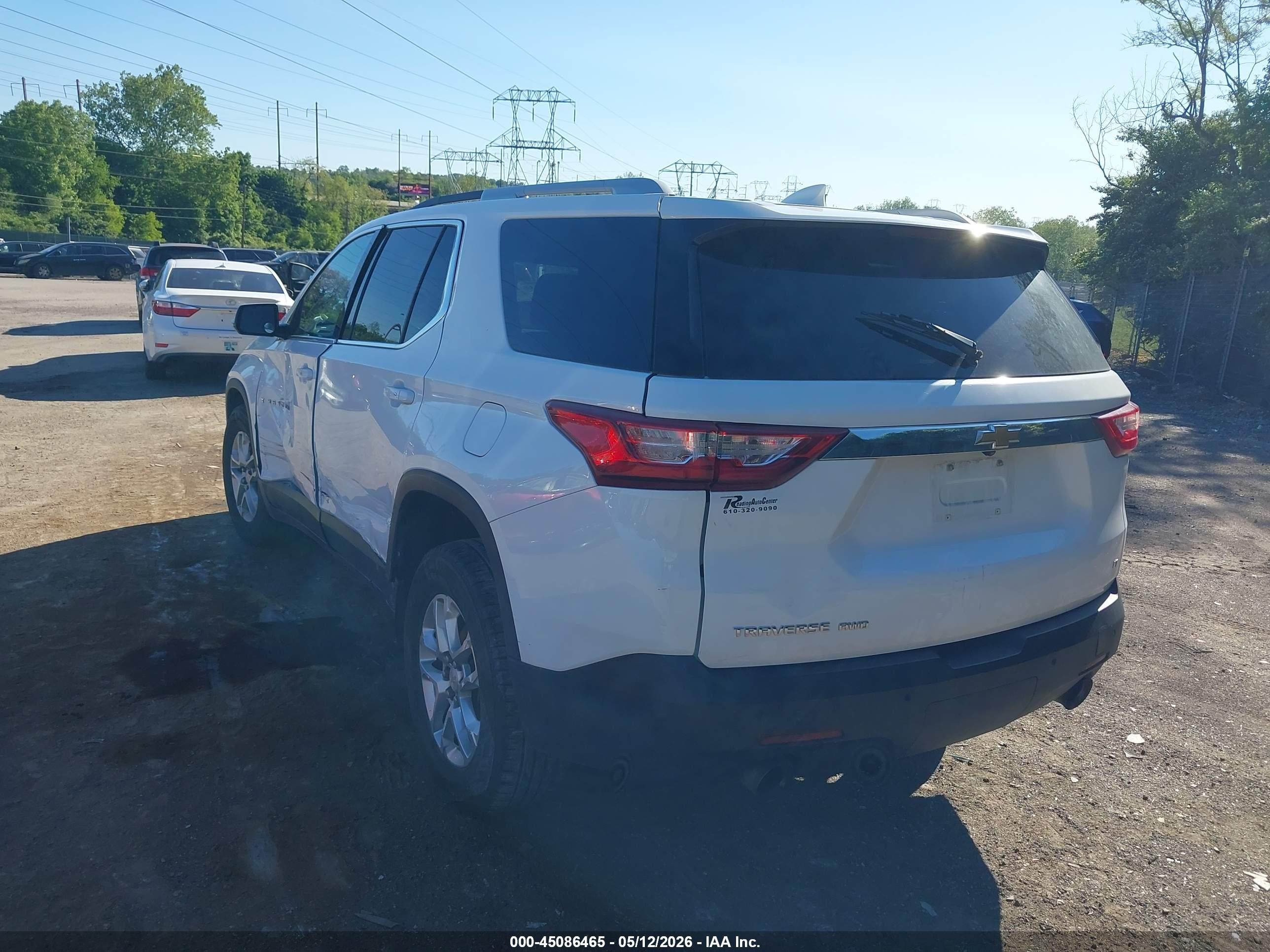 2018 Chevrolet Traverse 1lt White vin: 1GNEVGKW0JJ231582