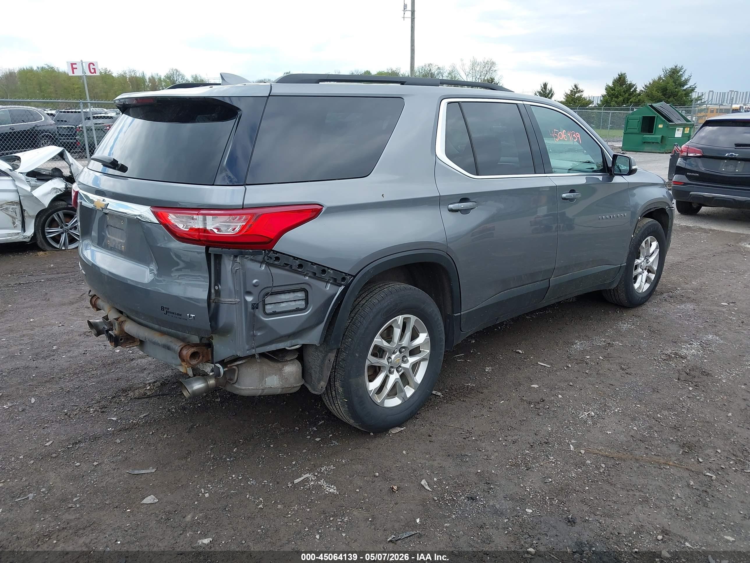 2019 Chevrolet Traverse 1lt Gray vin: 1GNEVGKW0KJ291234