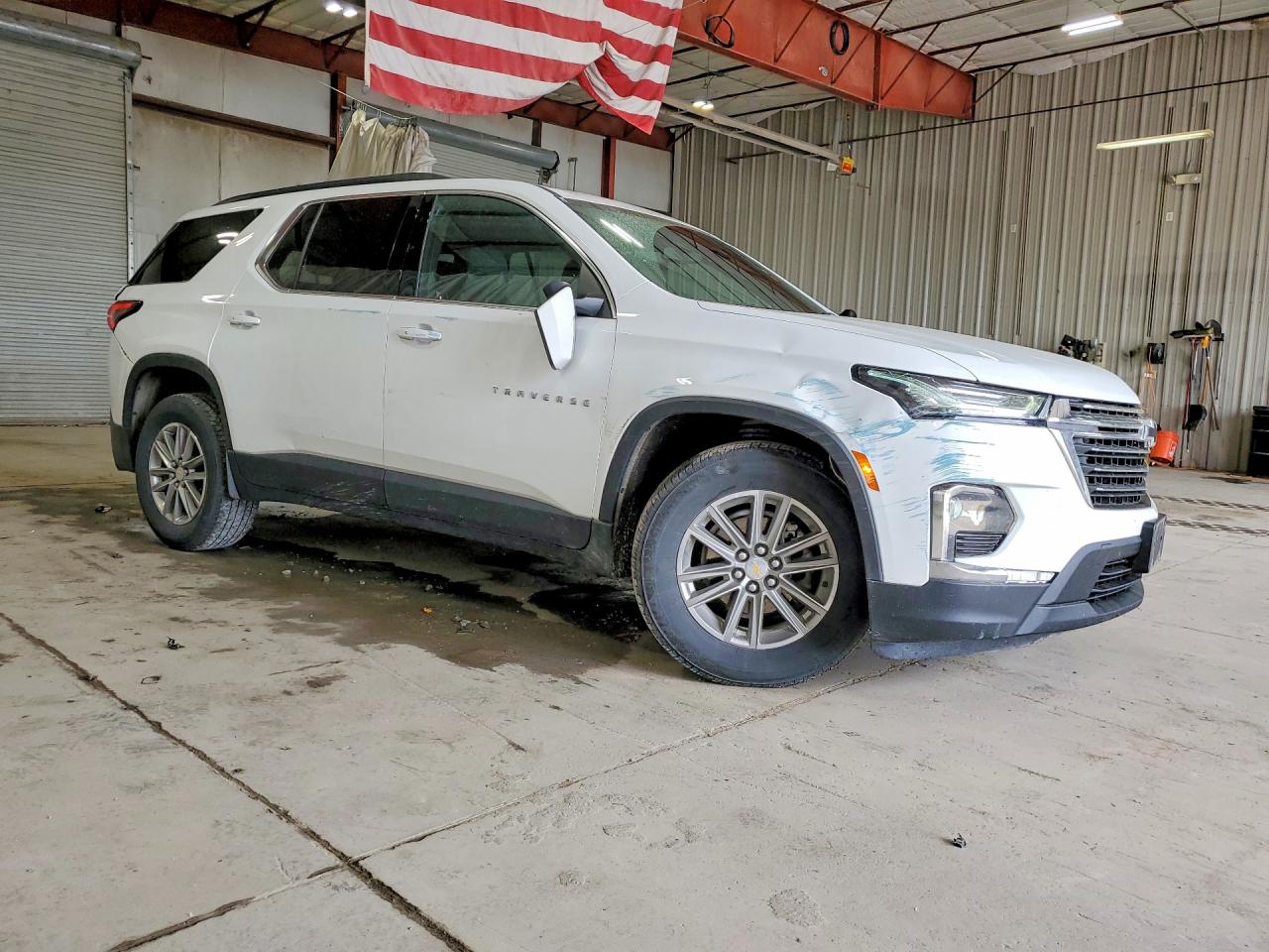 2022 Chevrolet Traverse Lt White vin: 1GNEVGKW0NJ136929