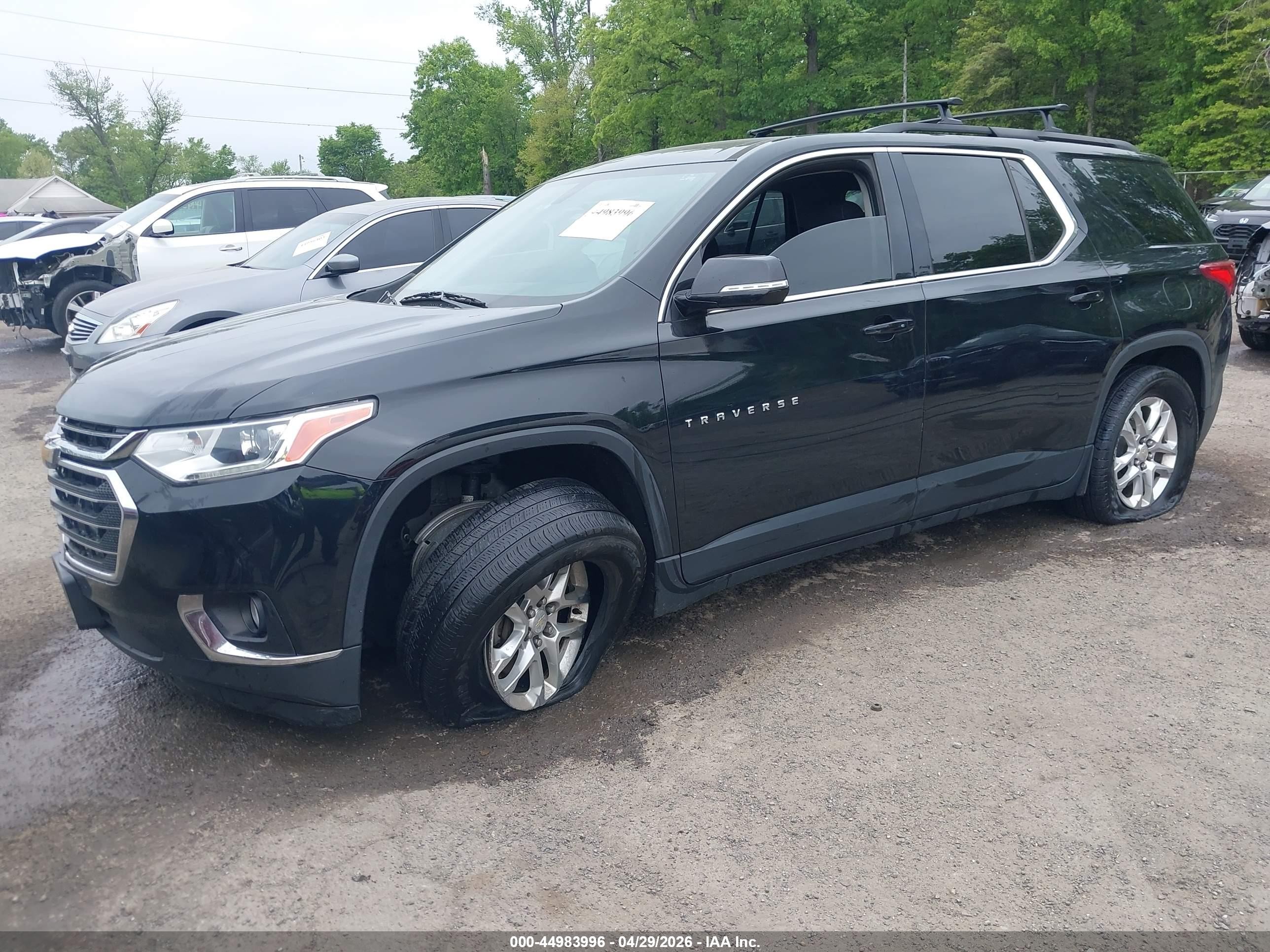 2019 Chevrolet Traverse 1lt Черный vin: 1GNEVGKW2KJ128763
