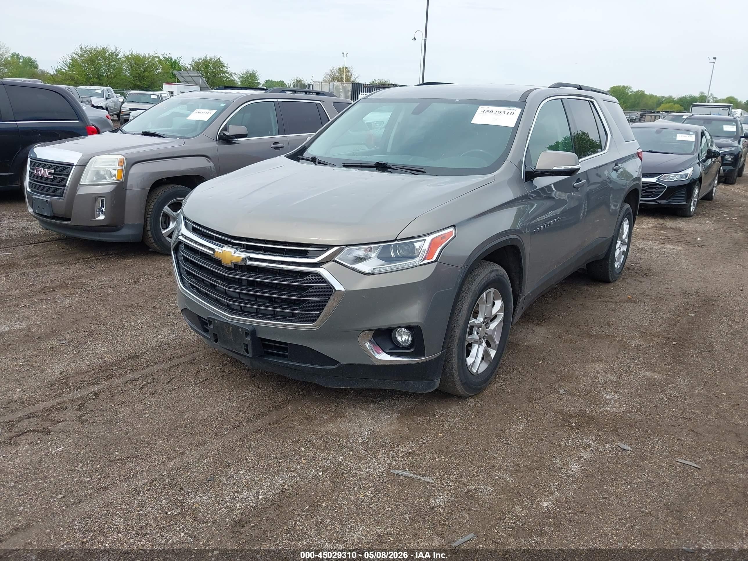 2019 Chevrolet Traverse 1lt Gray vin: 1GNEVGKW6KJ187797