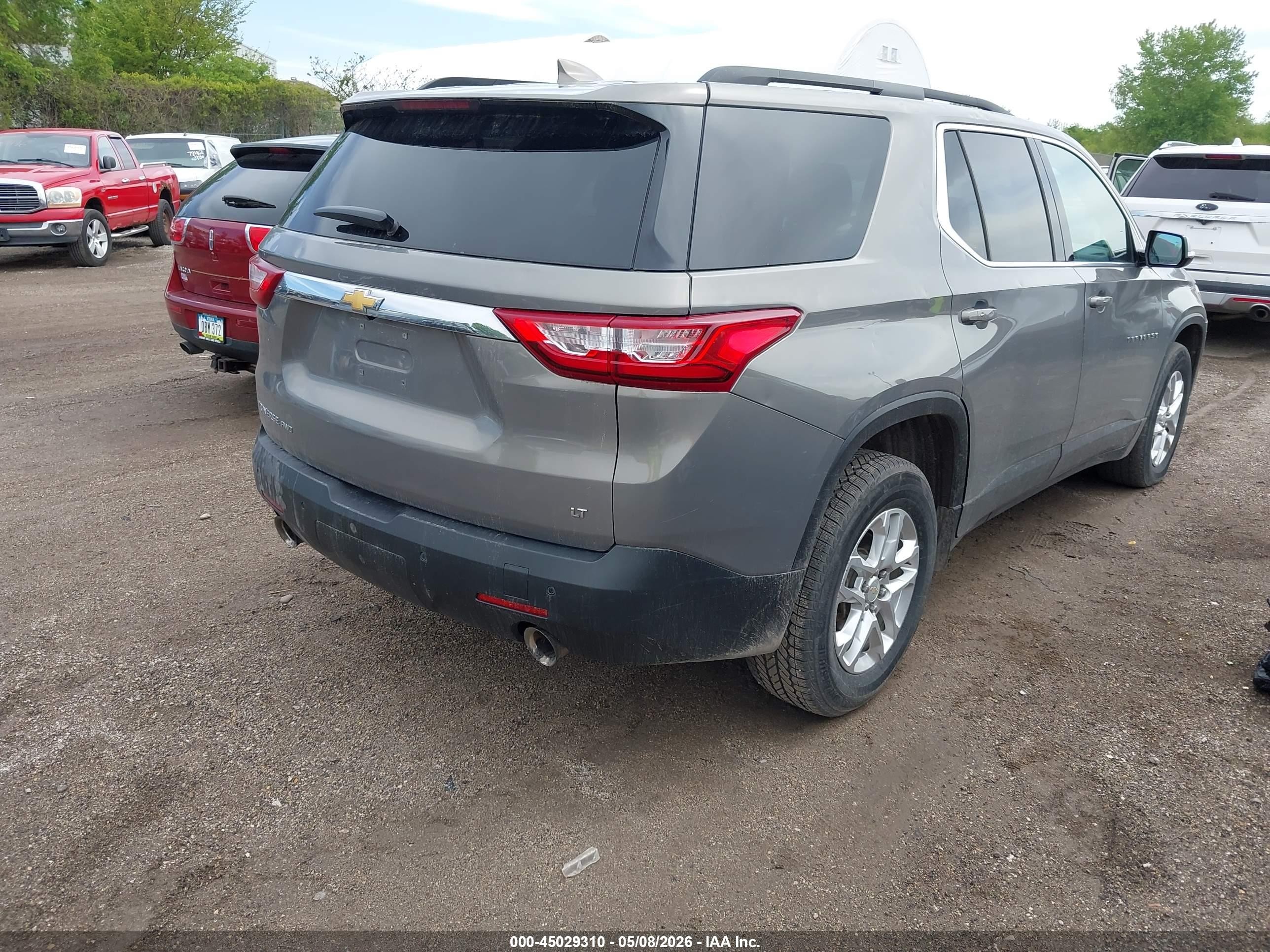 2019 Chevrolet Traverse 1lt Gray vin: 1GNEVGKW6KJ187797