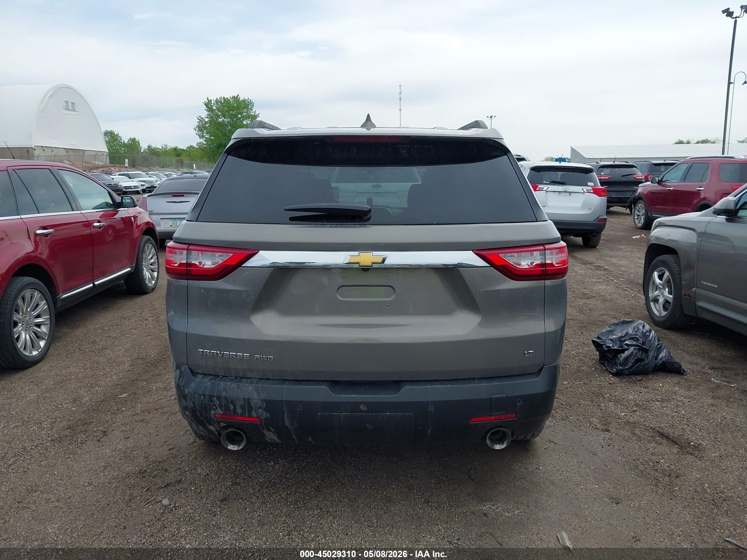 2019 Chevrolet Traverse 1lt Gray vin: 1GNEVGKW6KJ187797