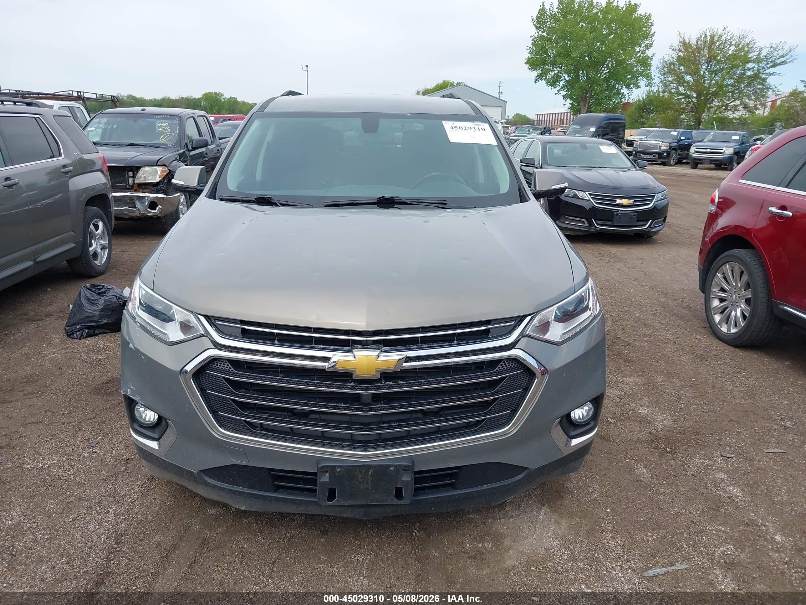 2019 Chevrolet Traverse 1lt Gray vin: 1GNEVGKW6KJ187797