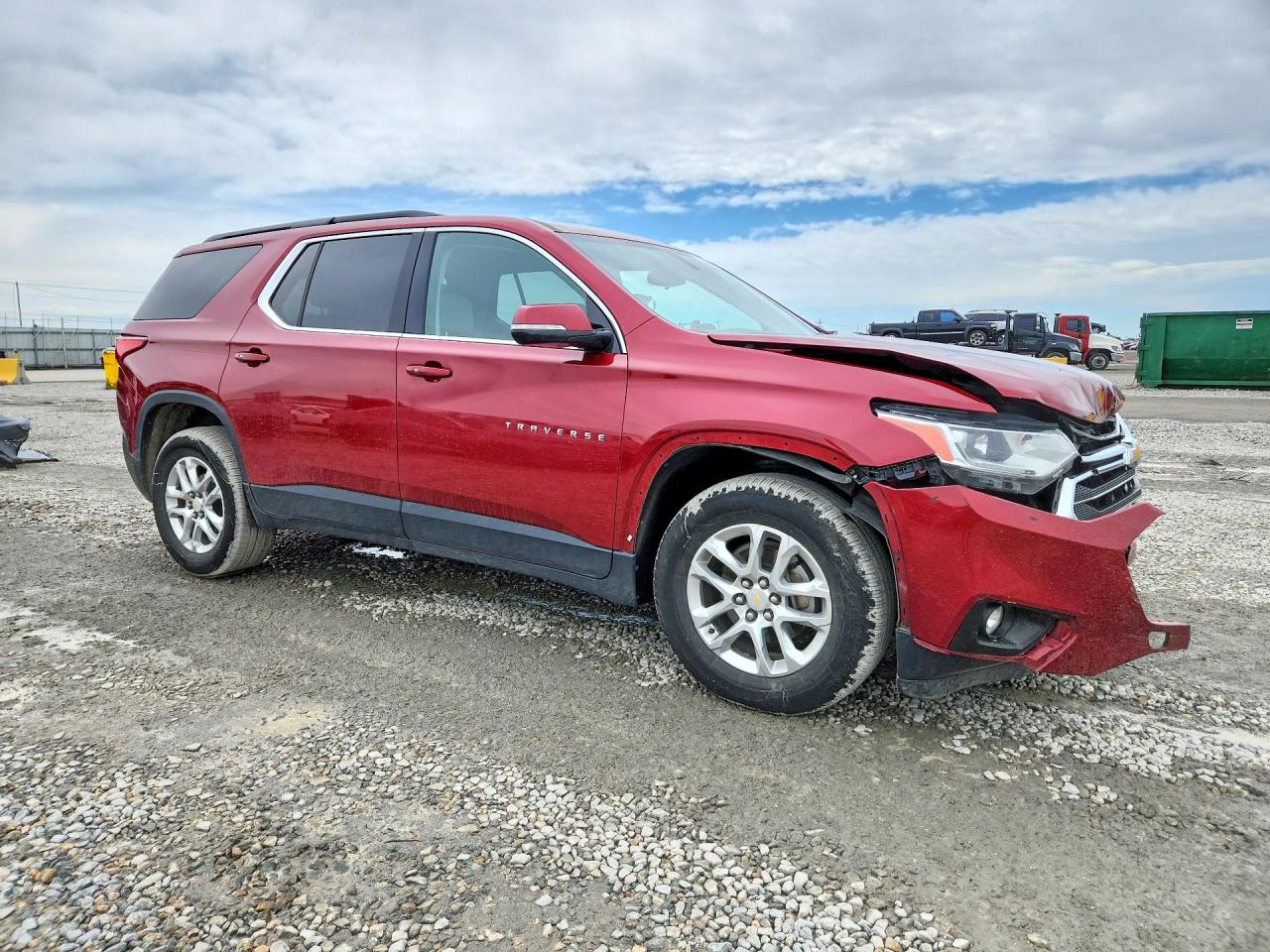 2019 Chevrolet Traverse Lt Red vin: 1GNEVGKW7KJ124188