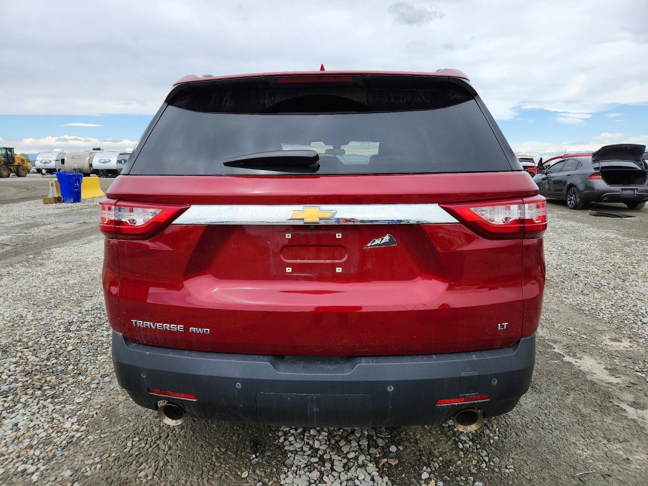 2019 Chevrolet Traverse Lt Red vin: 1GNEVGKW7KJ124188