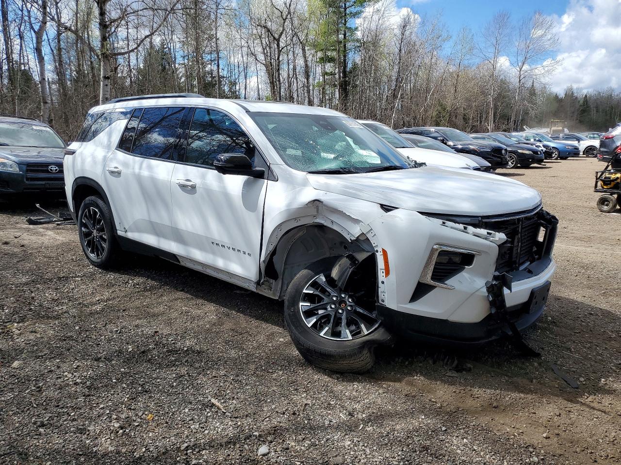2025 Chevrolet Traverse Lt White vin: 1GNEVGRS3SJ173018